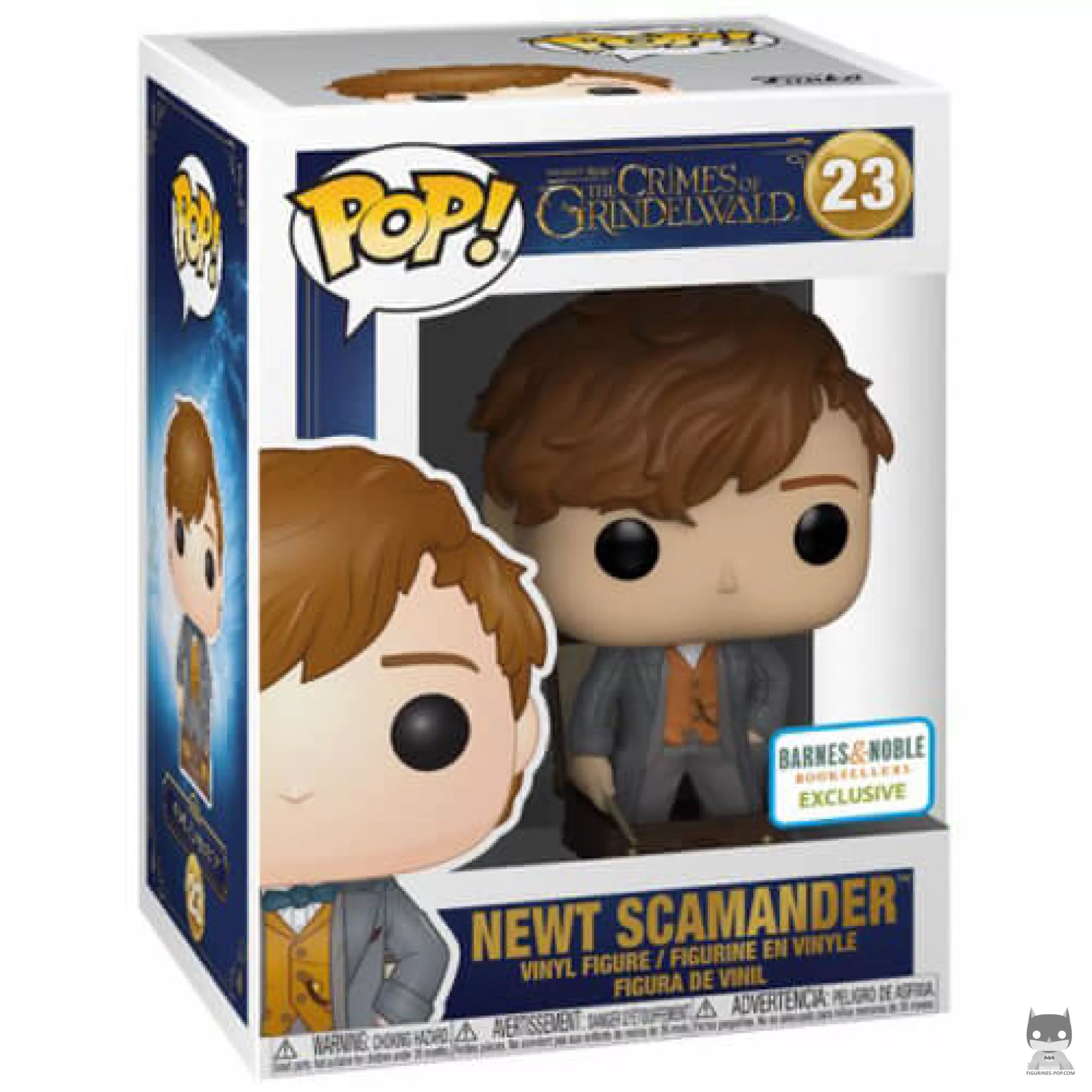 Newt Scamander with case Funko Pop! figure in its box
