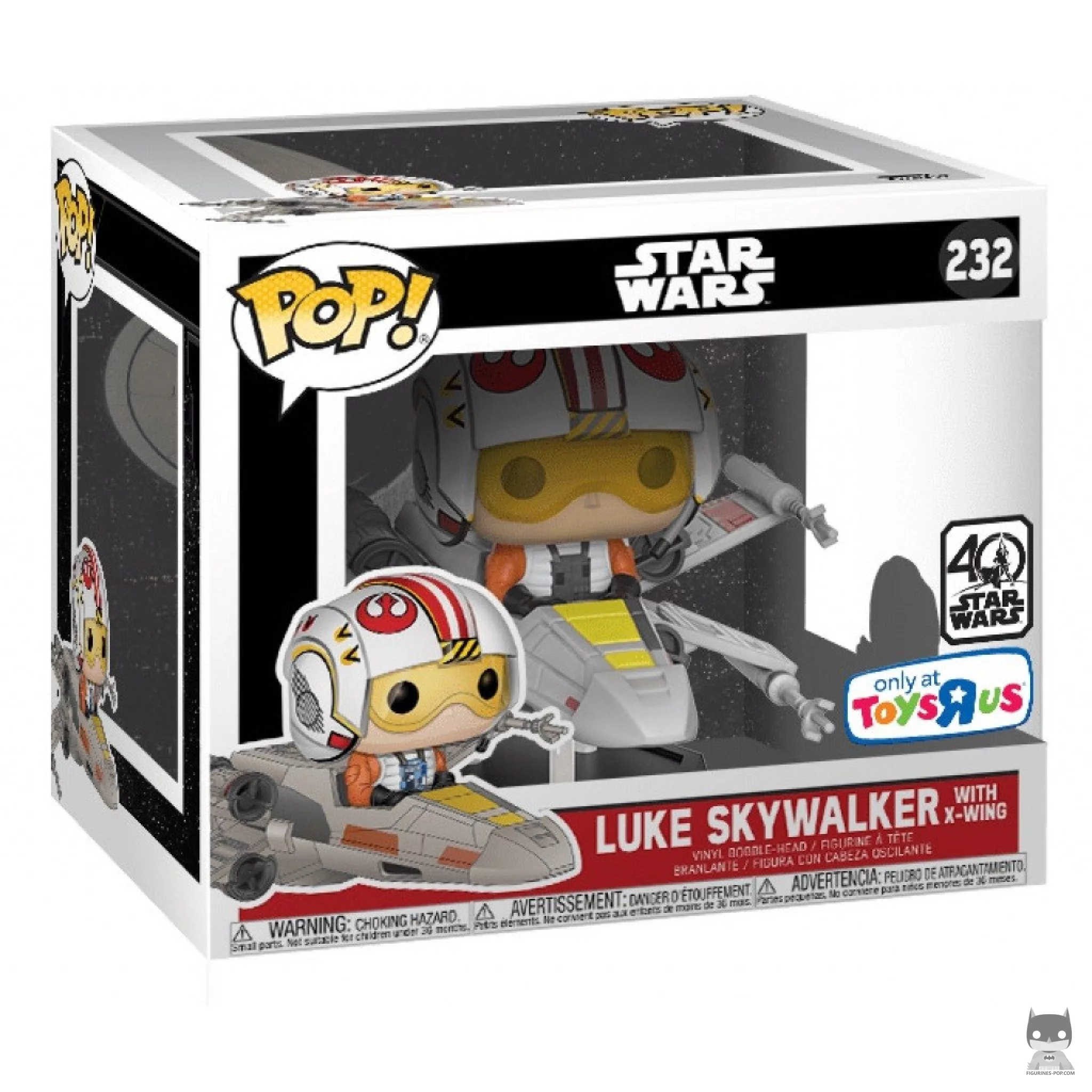 Luke Skywalker with X-Wing Funko Pop! figure in its box