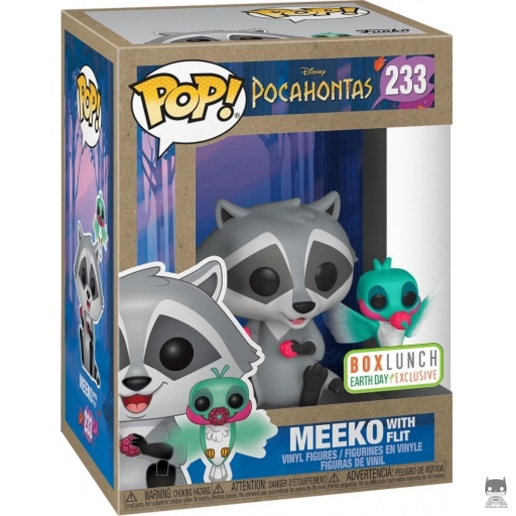 Meeko with Flit Funko Pop! figure in its box