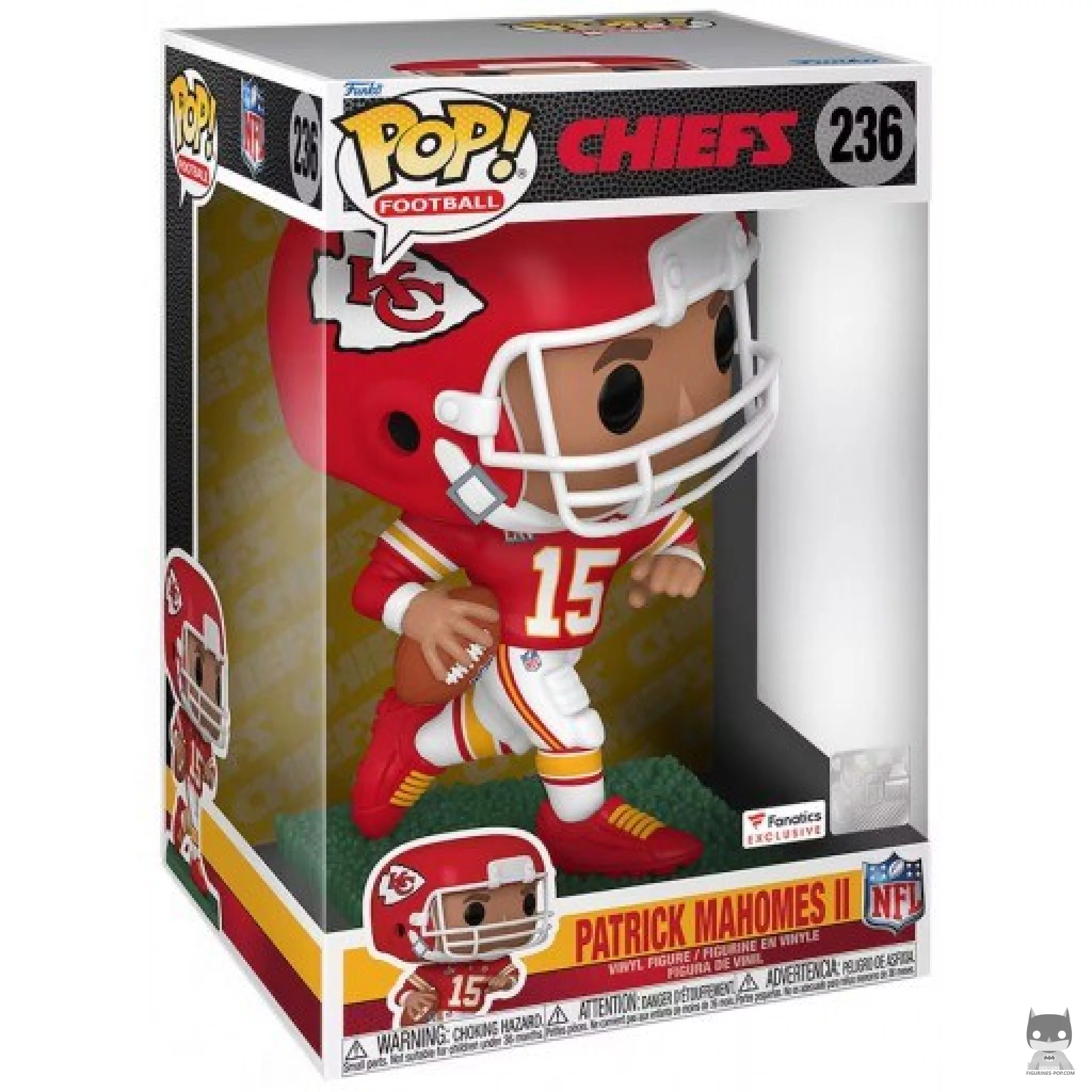 Patrick Mahomes II (Supersized) Funko Pop! figure in its box