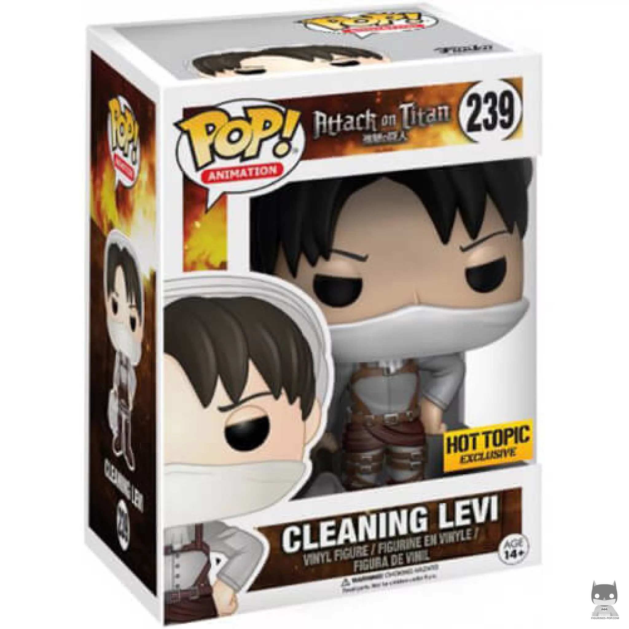Cleaning Levi Funko Pop! figure in its box