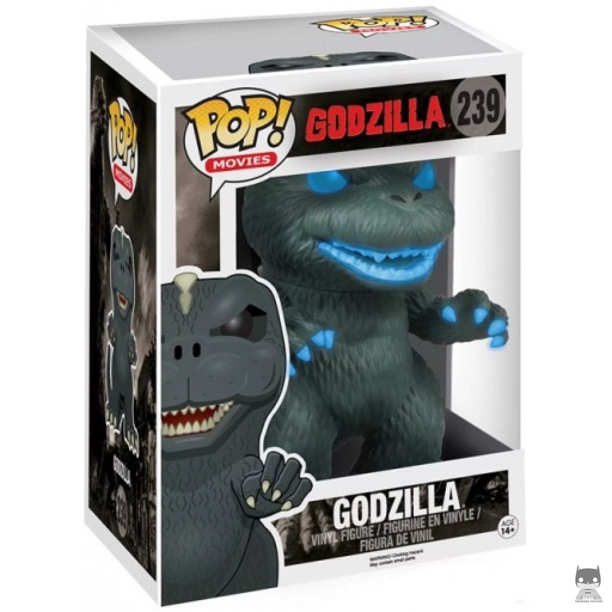 Godzilla (Blue) (Supersized) Funko Pop! figure in its box