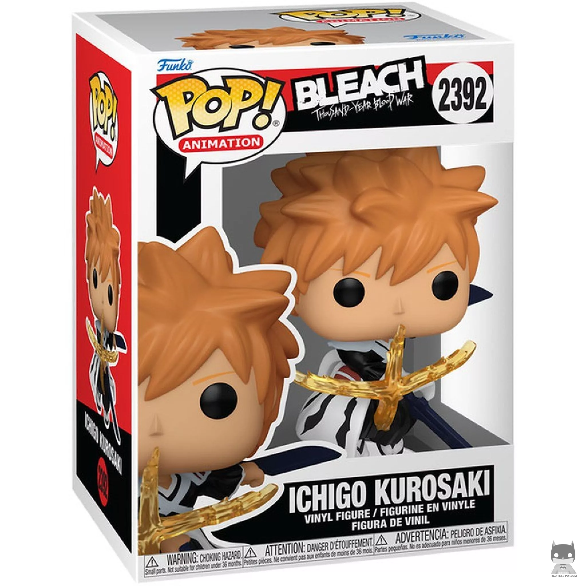 Ichigo Kurosaki with Dual Zangetsu Swords Funko Pop! figure in its box