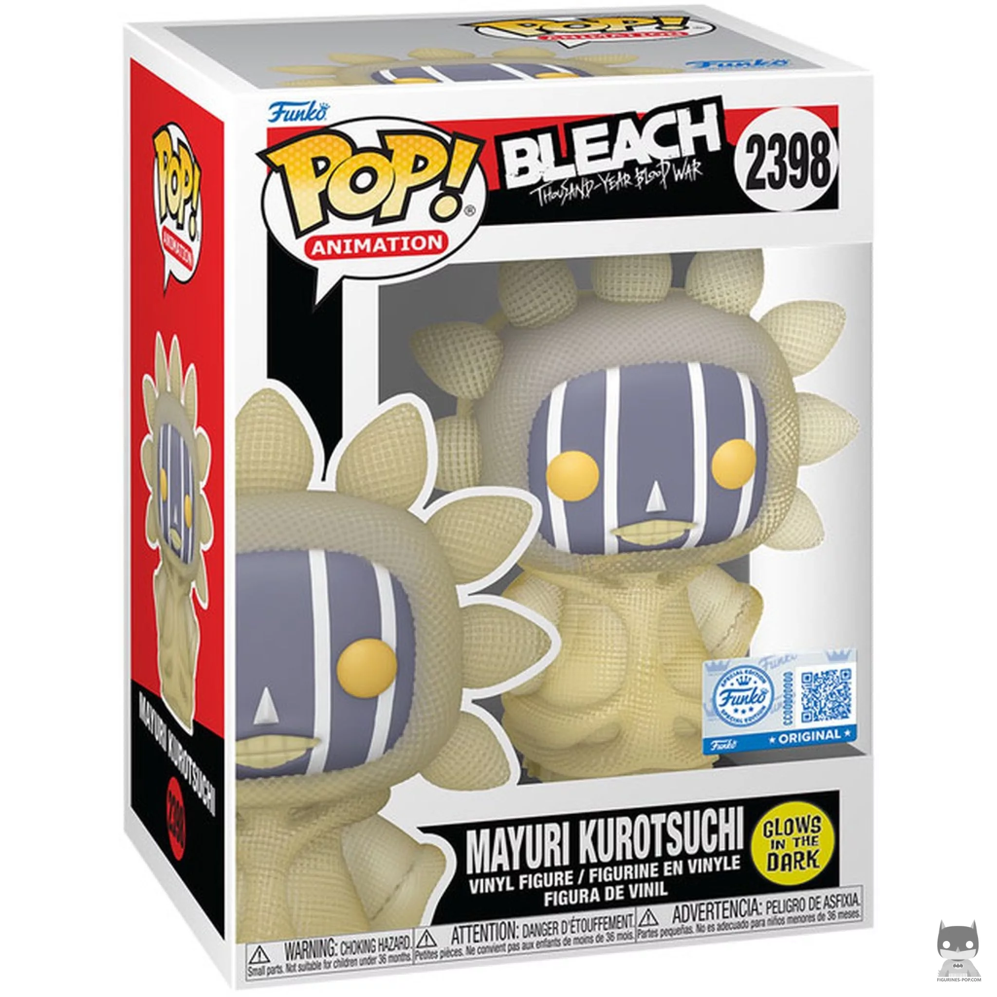 Mayuri Kurotsuchi (Glow in the Dark) Funko Pop! figure in its box