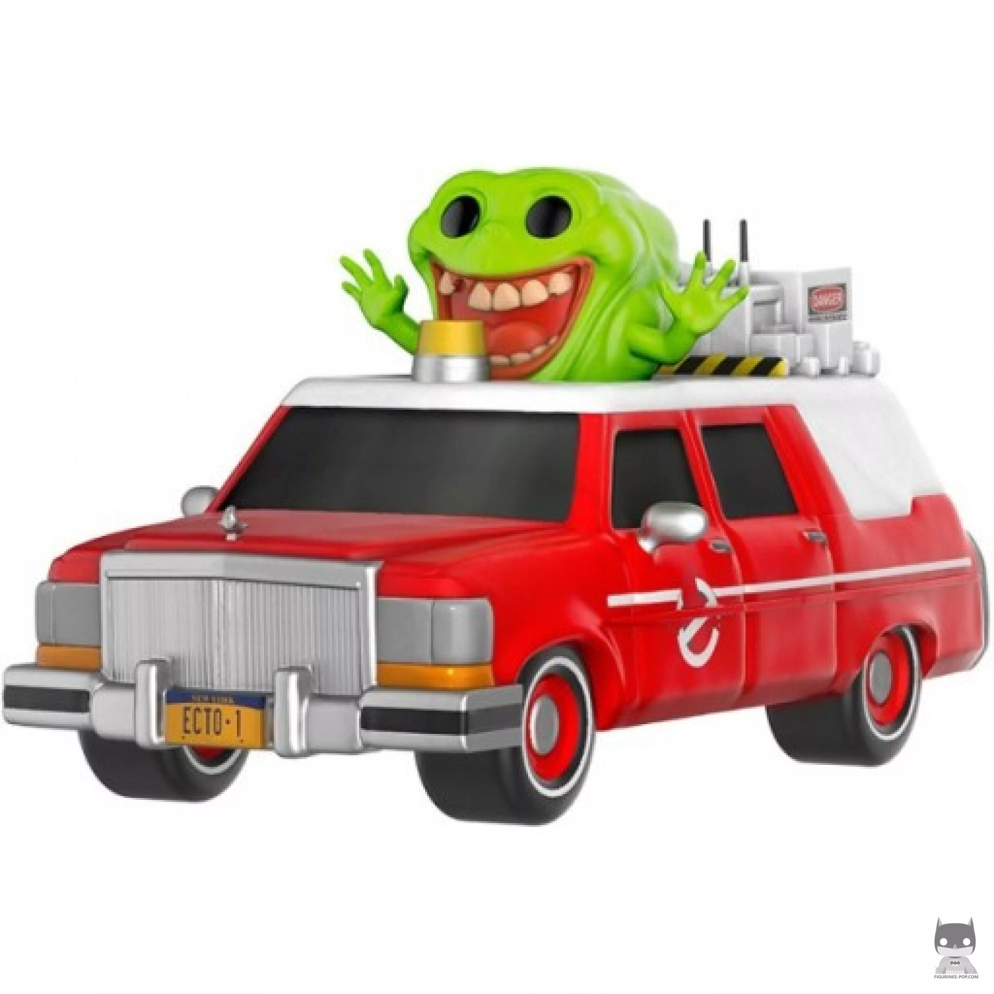 Ecto-1 with Slimer Funko Pop! figure (Ghostbusters)