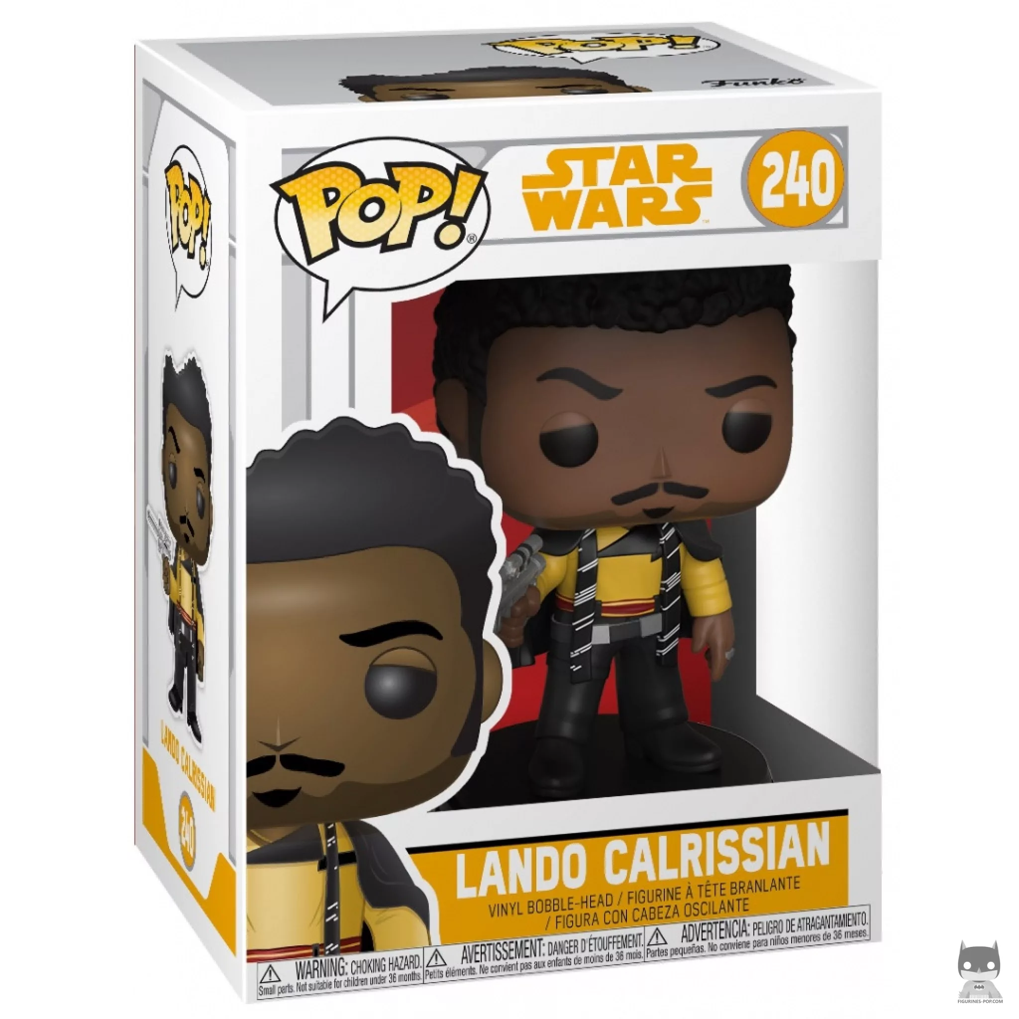 Lando Calrissian Funko Pop! figure in its box