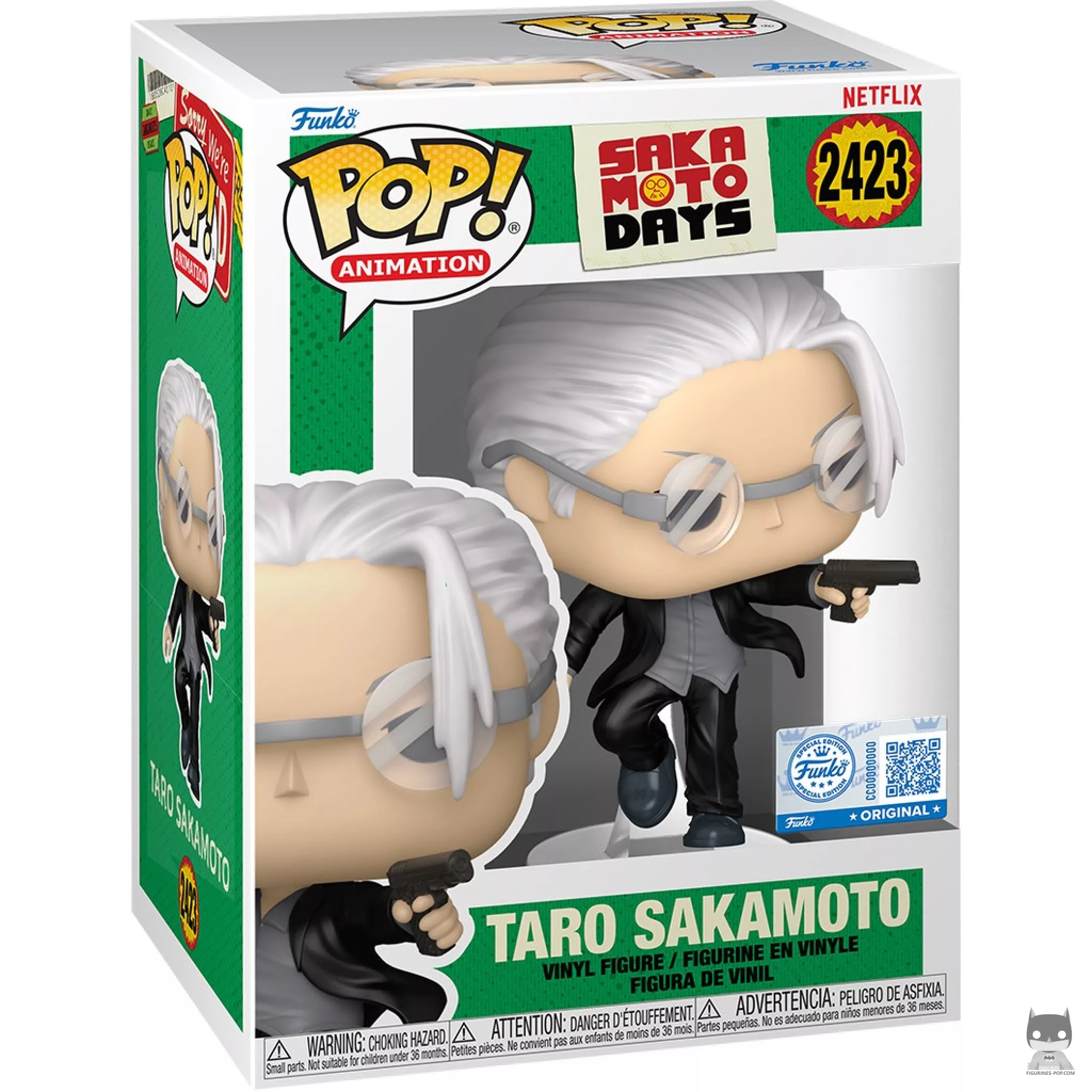 Taro Sakamoto in Suit Funko Pop! figure in its box