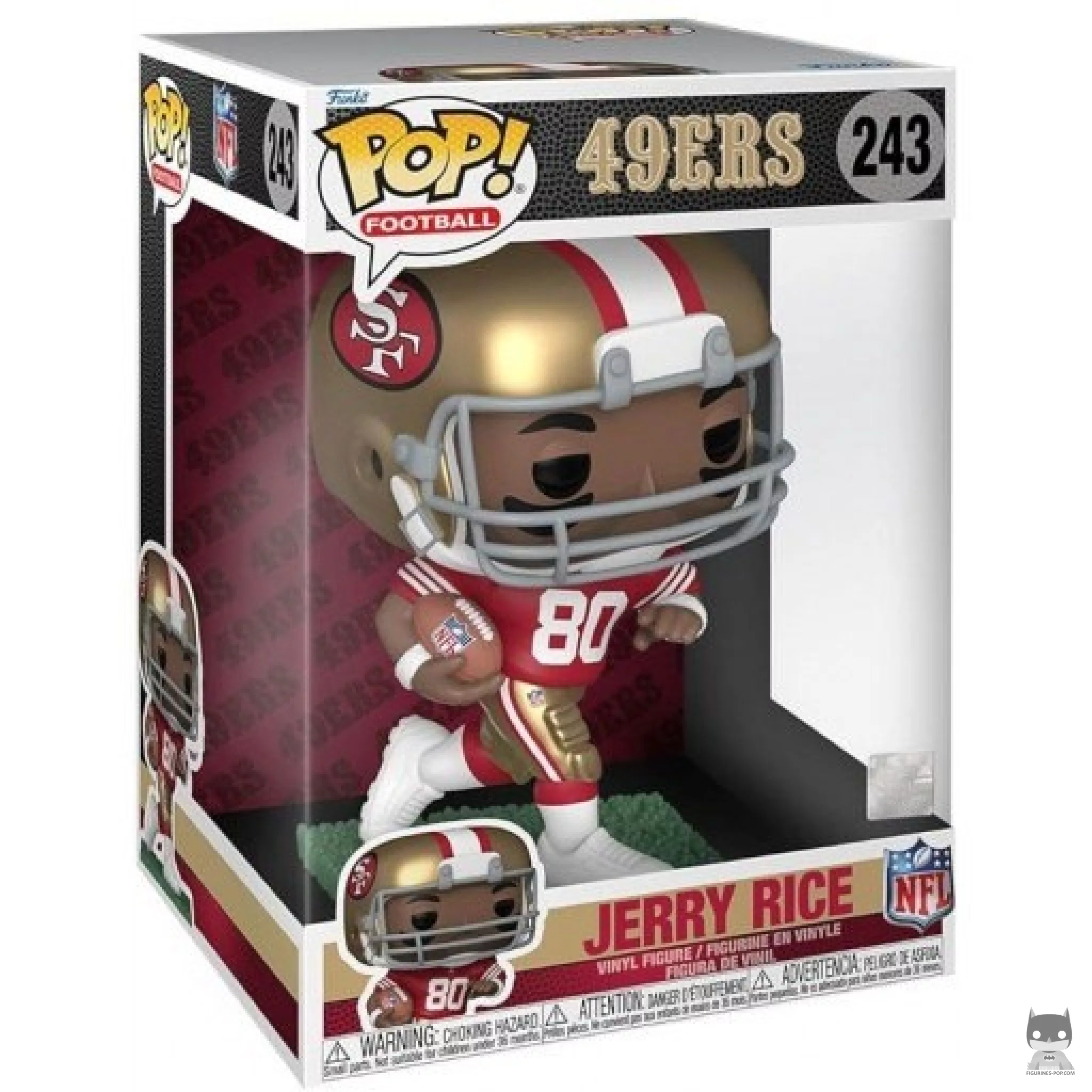 Jerry Rice (Supersized) Funko Pop! figure in its box