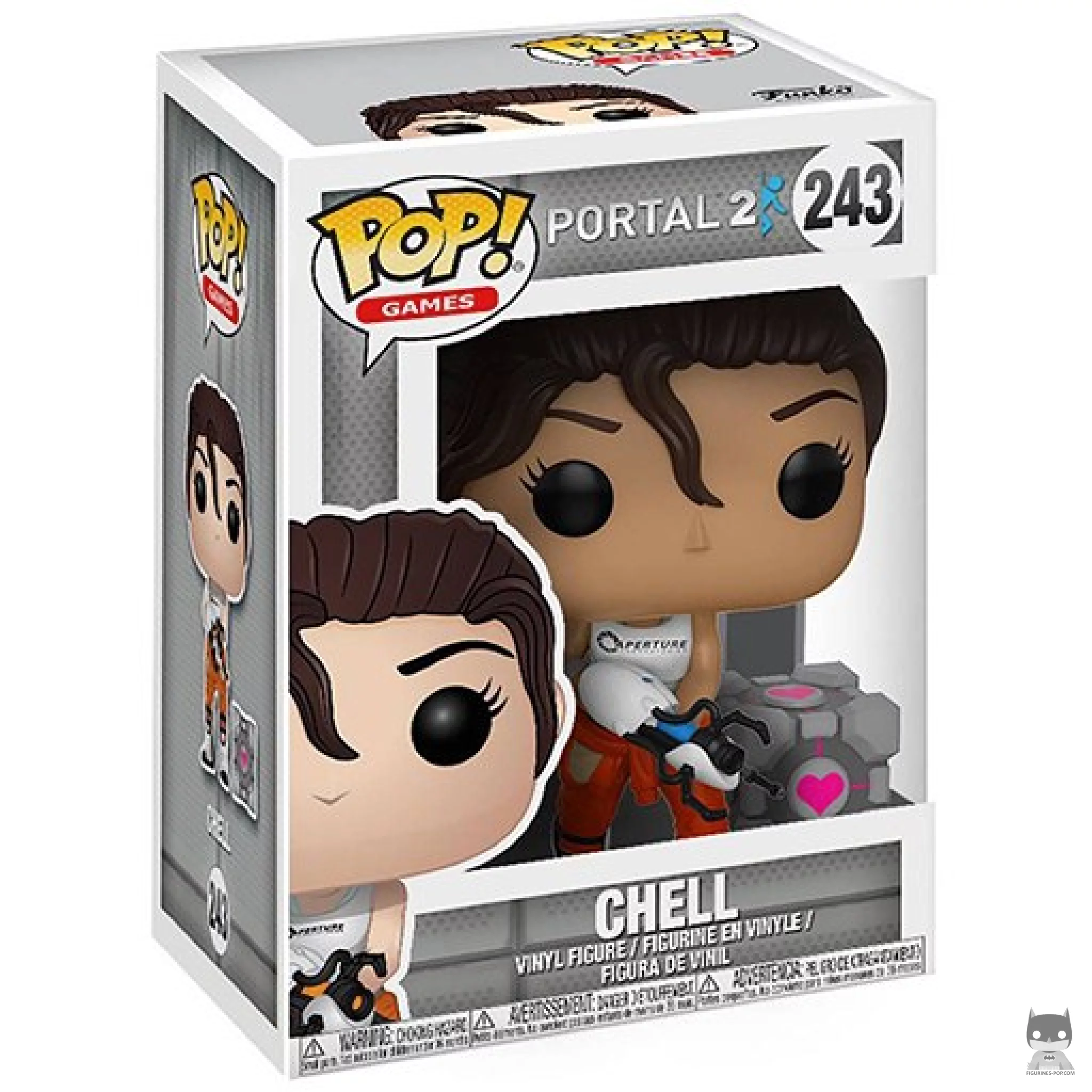 Chell Funko Pop! figure in its box
