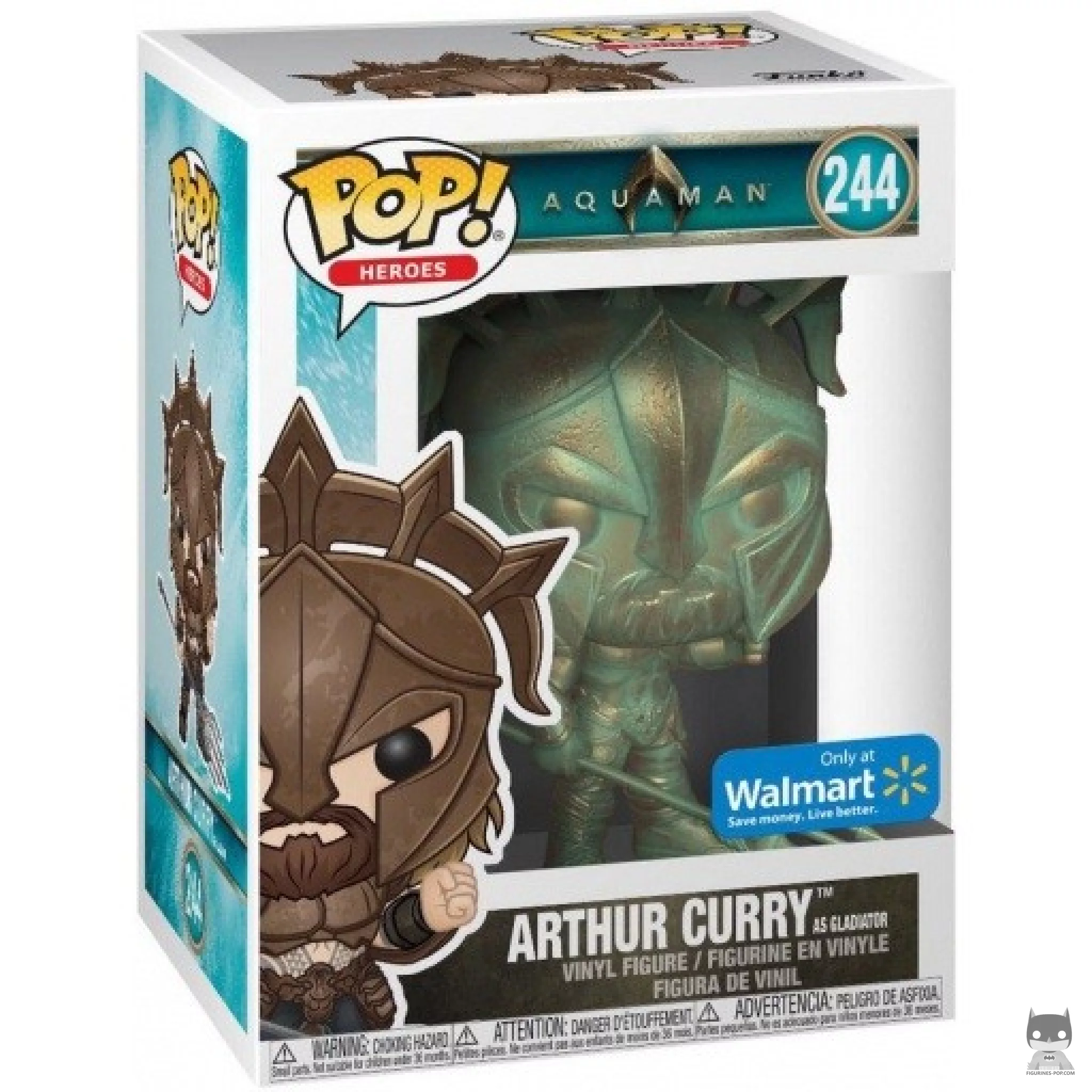Arthur Curry Gladiator (Patina) Funko Pop! figure in its box