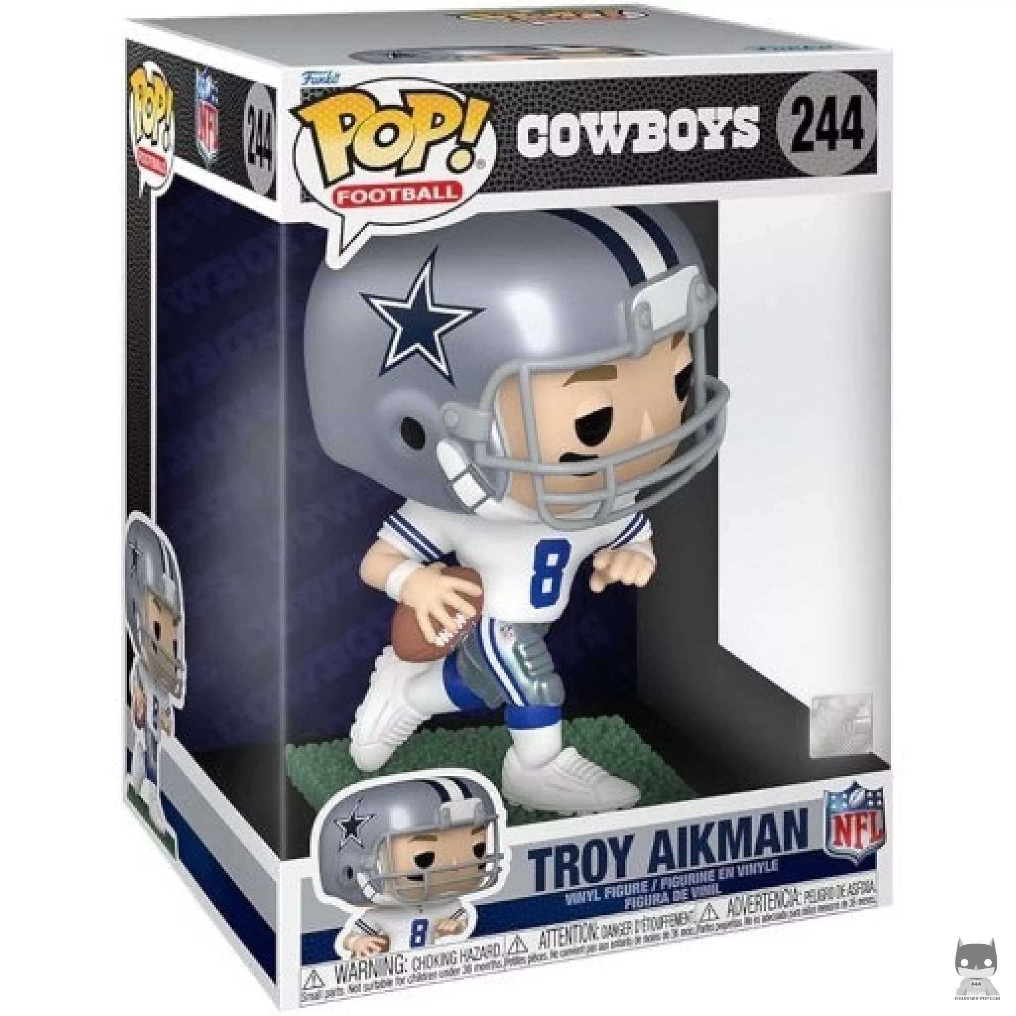 Troy Aikman (Supersized) Funko Pop! figure in its box