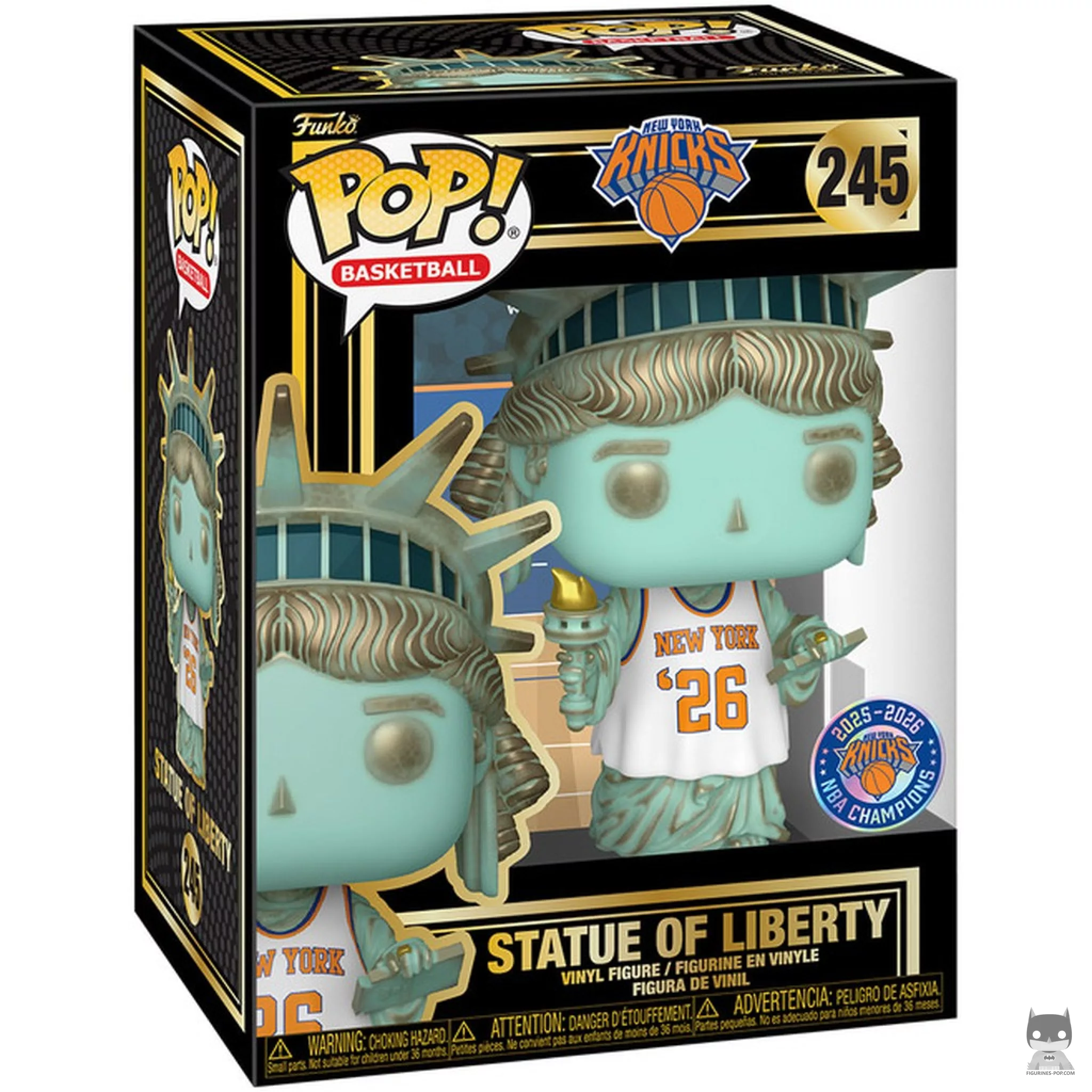 Statue of Liberty (New York Knicks) Funko Pop! figure in its box
