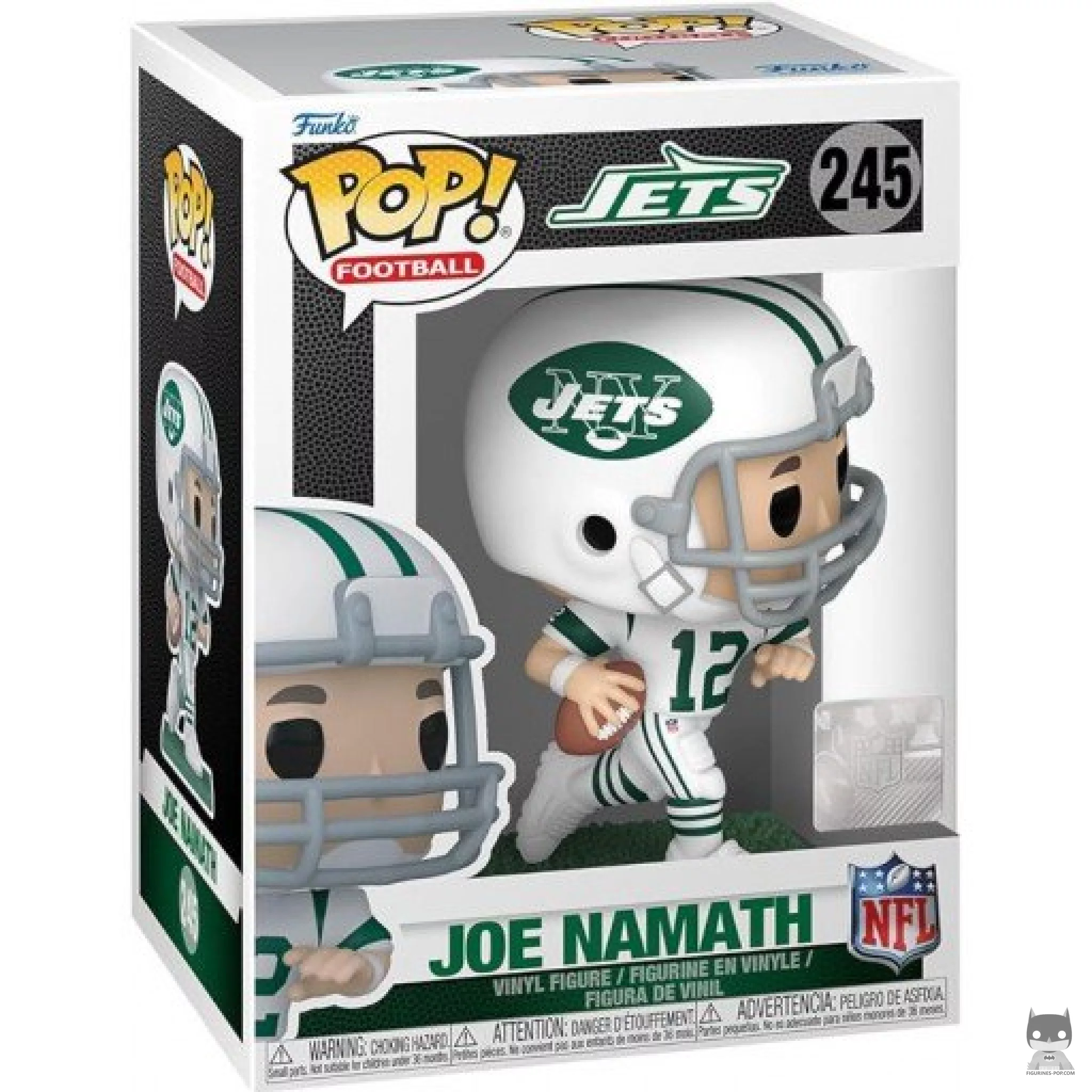Joe Namath (White Jersey) Funko Pop! figure in its box