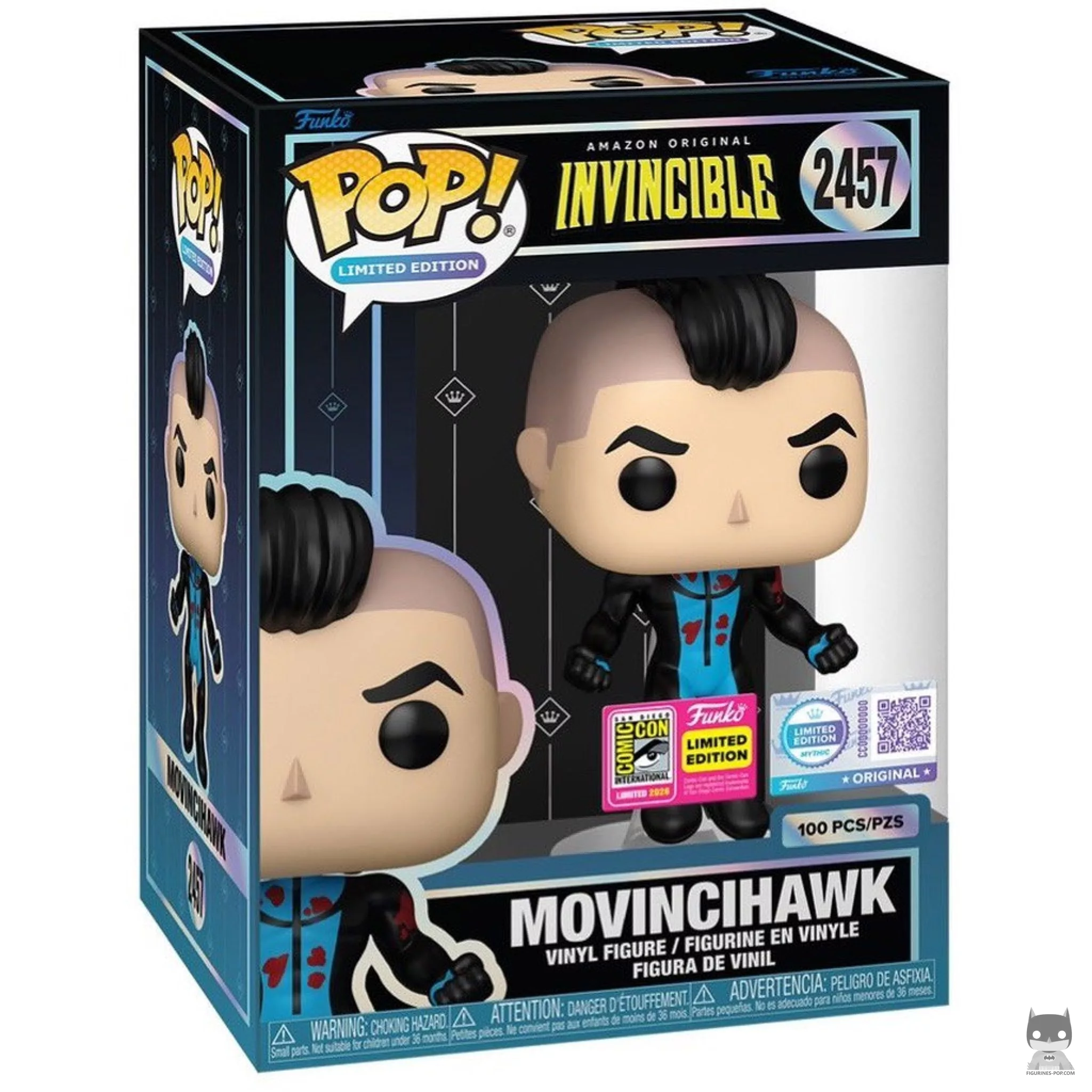 Movincihawk Funko Pop! figure in its box