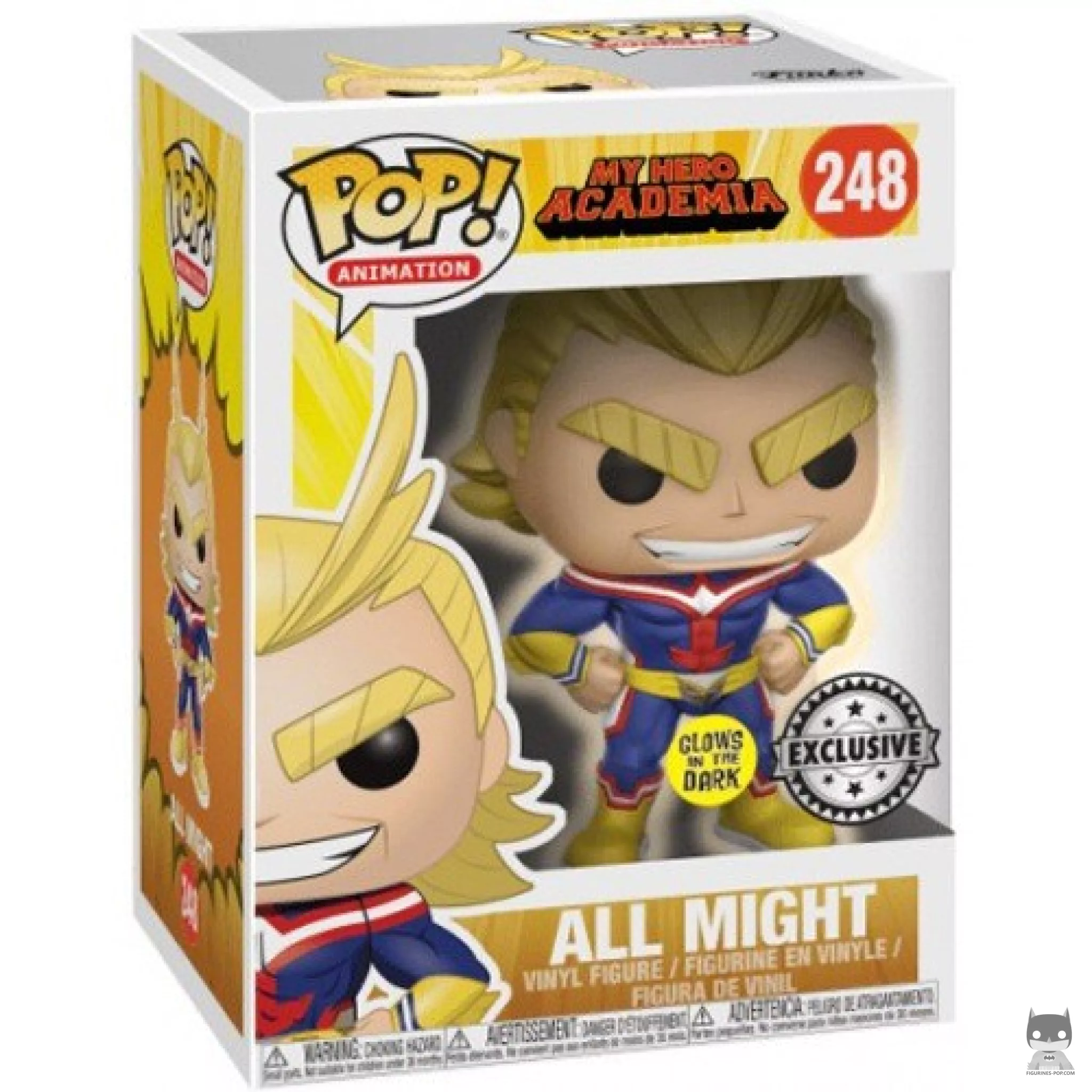 All Might (Glow in the Dark) Funko Pop! figure in its box