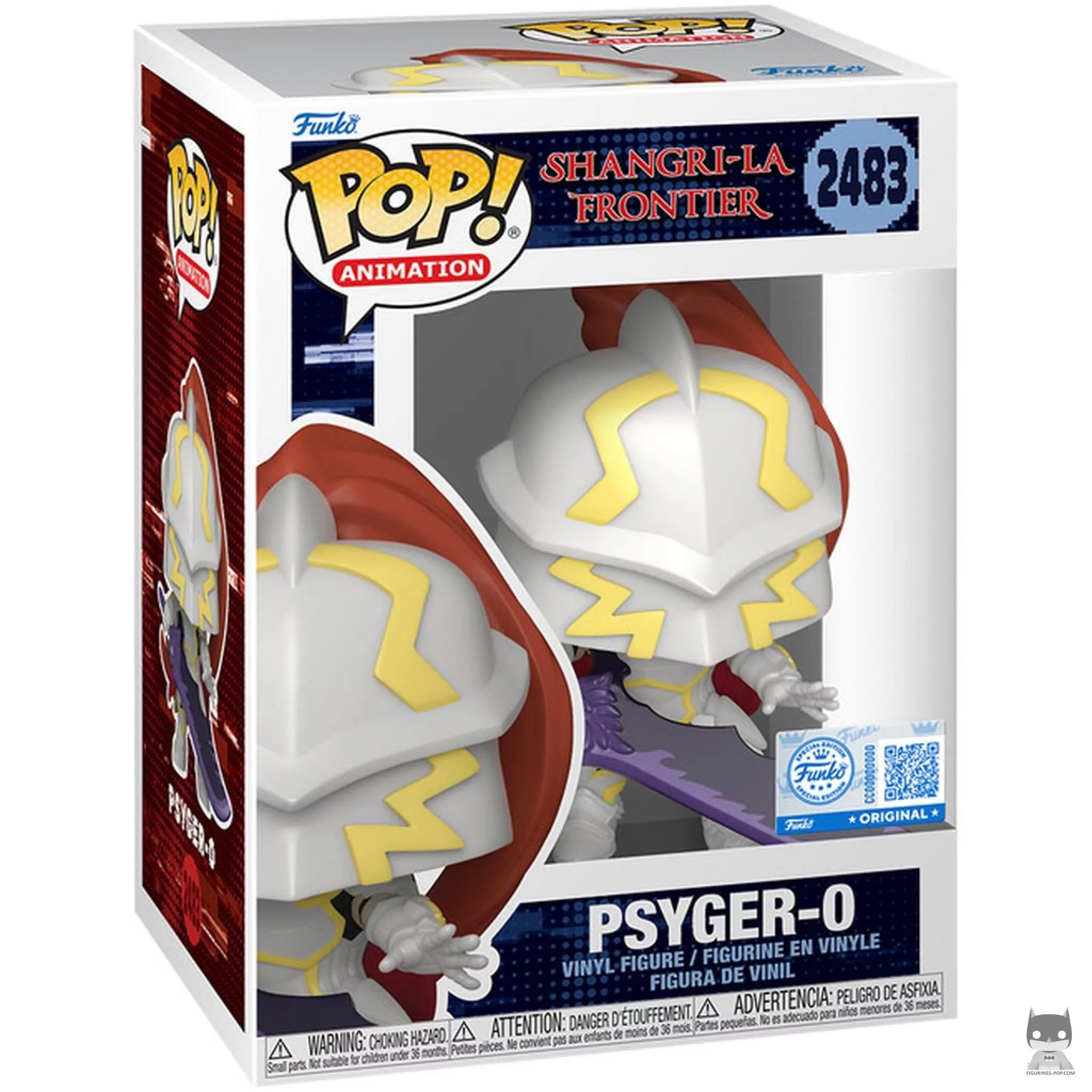 Psyger-0 Funko Pop! figure in its box