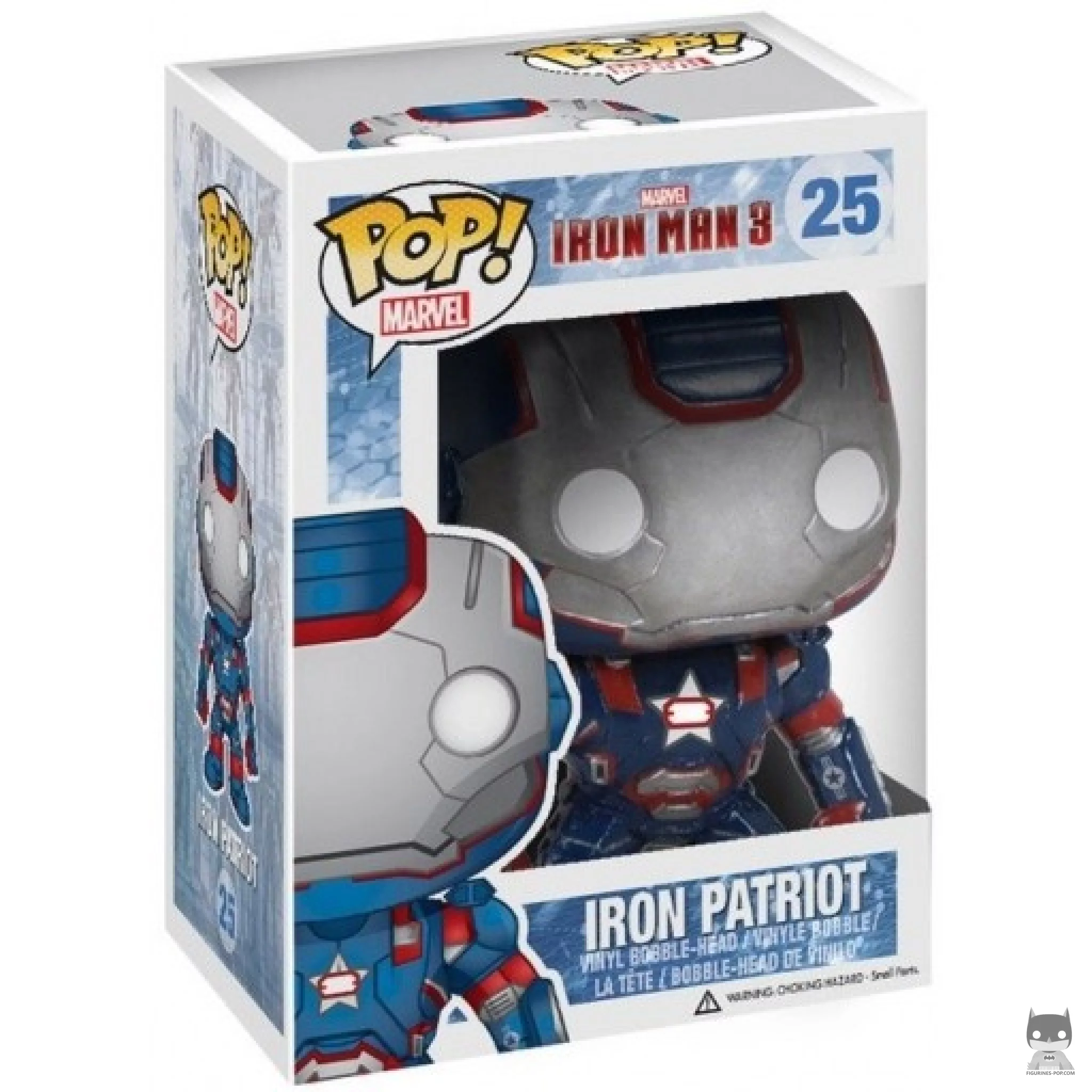 Iron Patriot Funko Pop! figure in its box