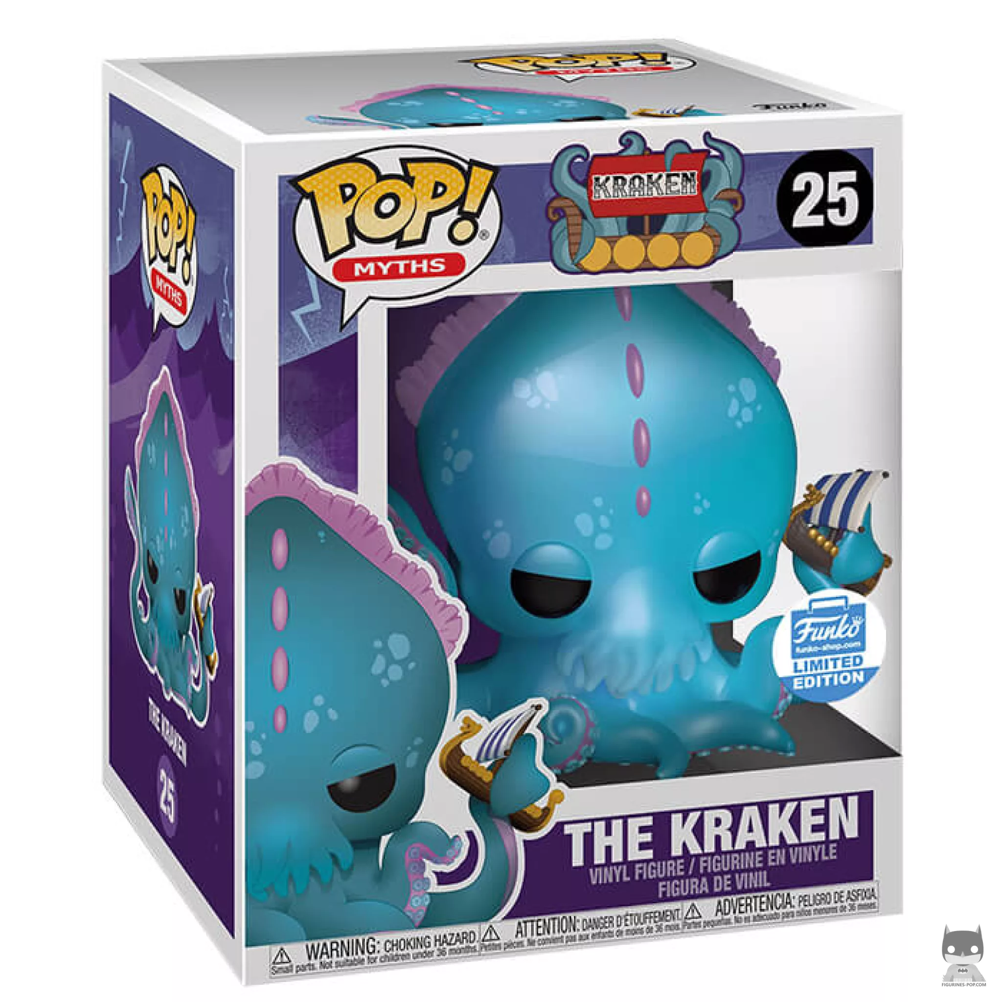 The Kraken (Supersized) Funko Pop! figure in its box