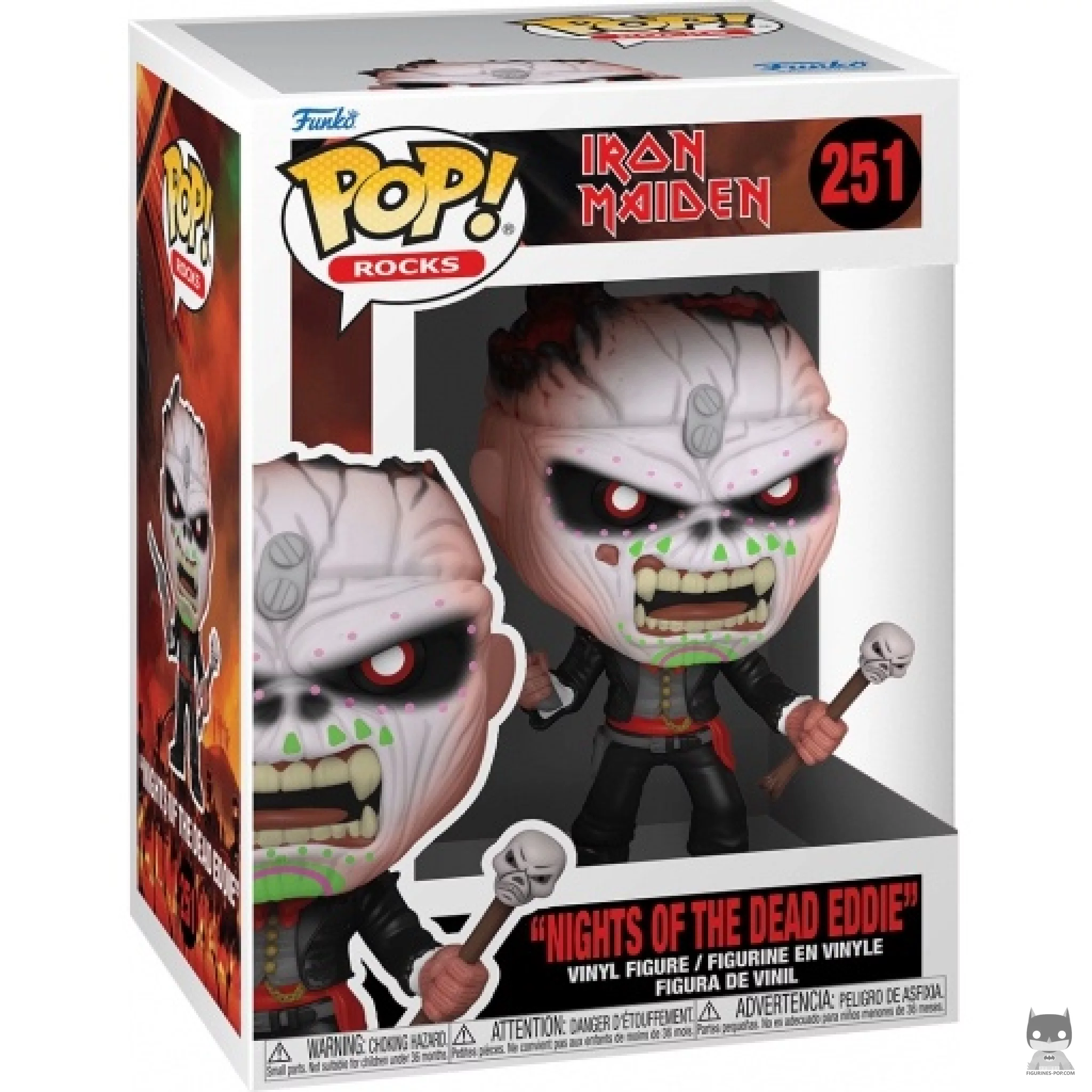 Nights of the Dead Eddie Funko Pop! figure in its box