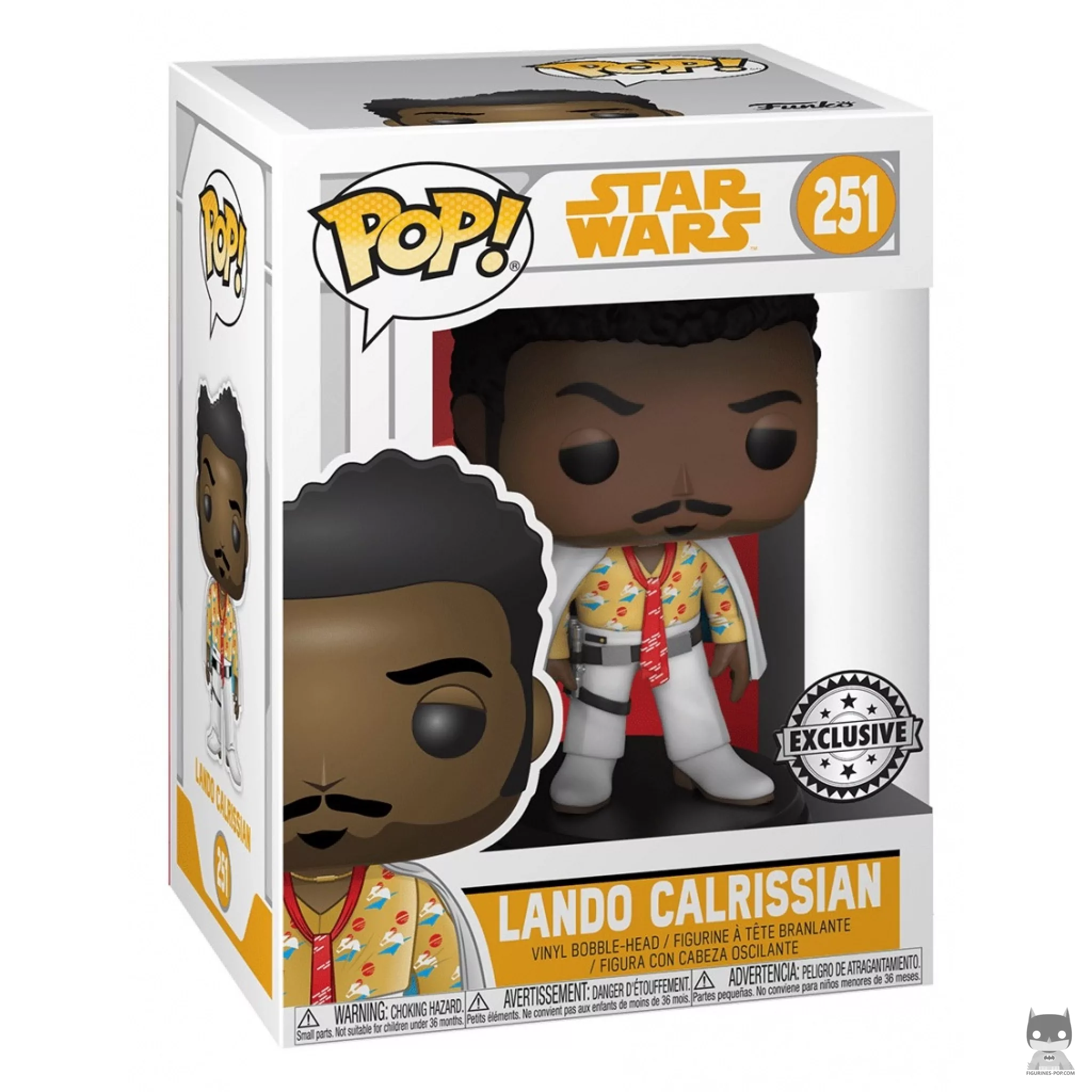 Lando Calrissian Funko Pop! figure in its box