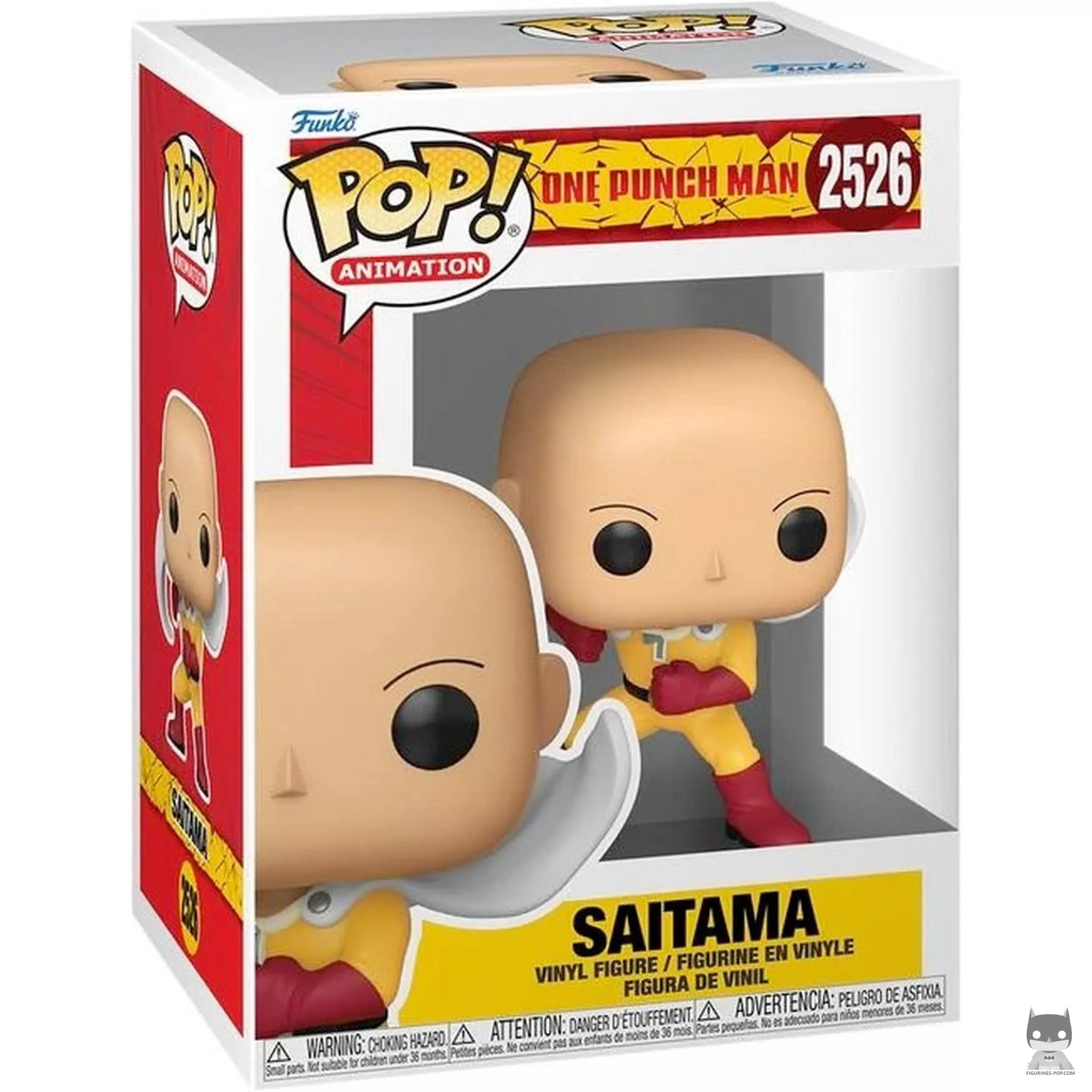 Saitama Funko Pop! figure in its box
