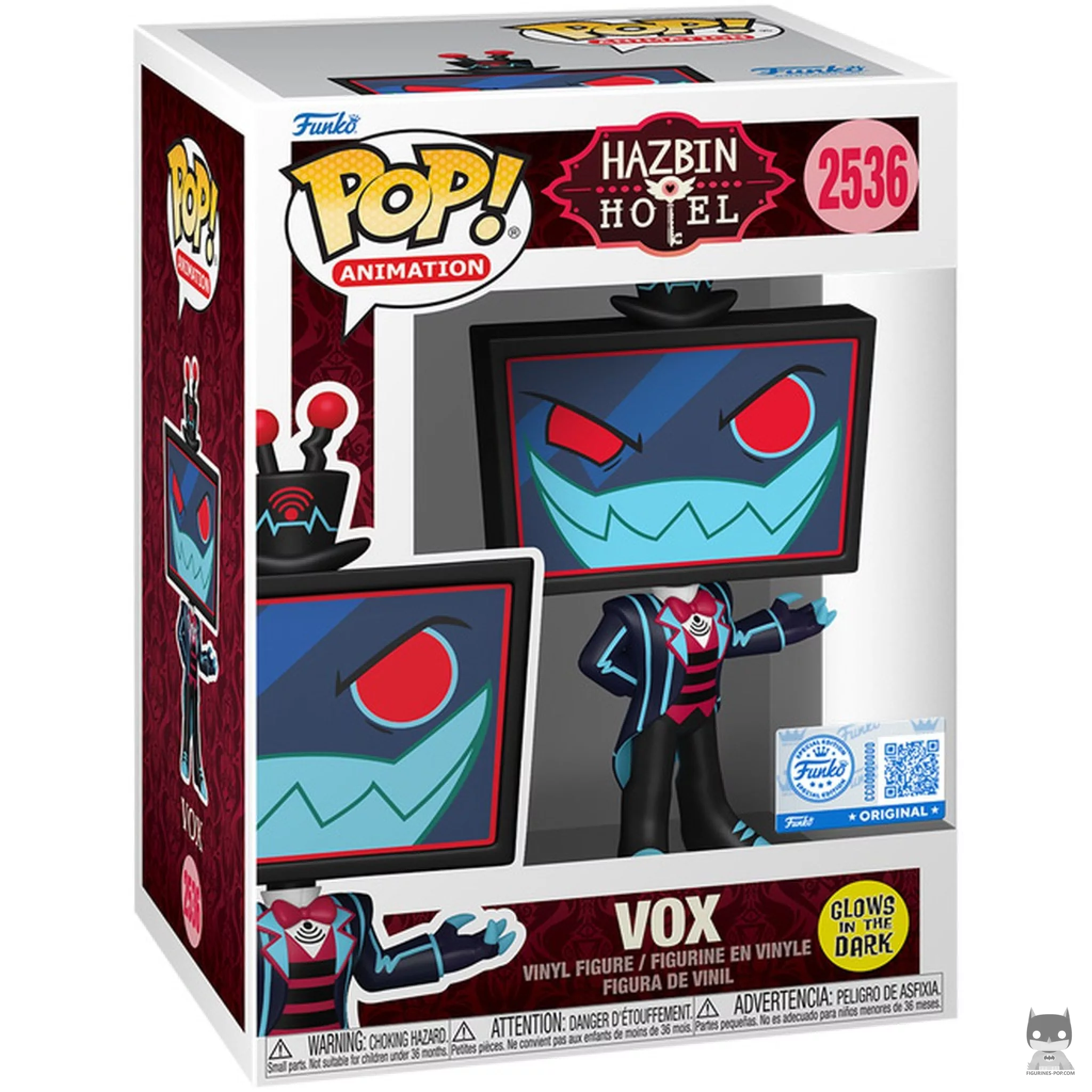 Vox (Glow in the Dark) Funko Pop! figure in its box