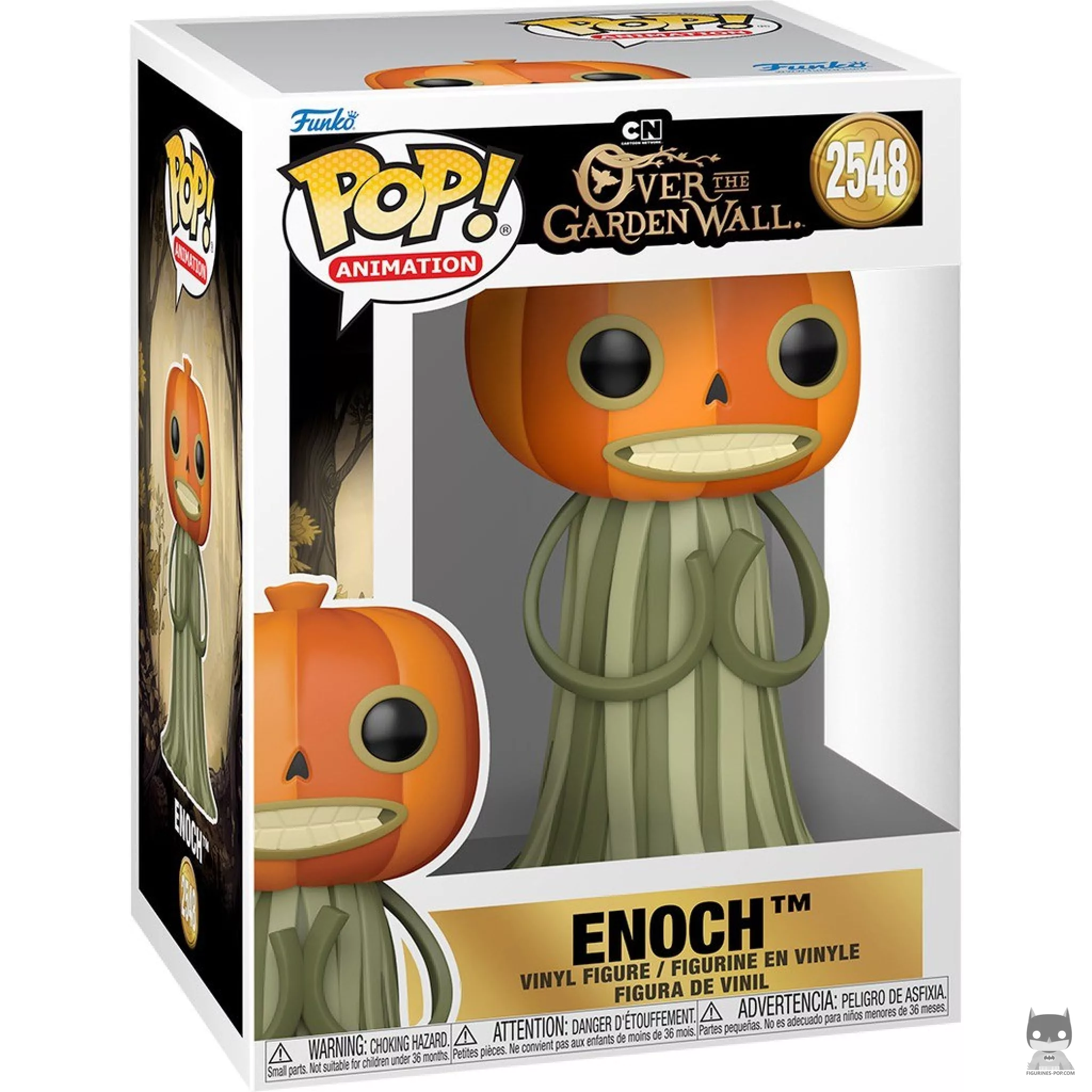 Enoch Funko Pop! figure in its box