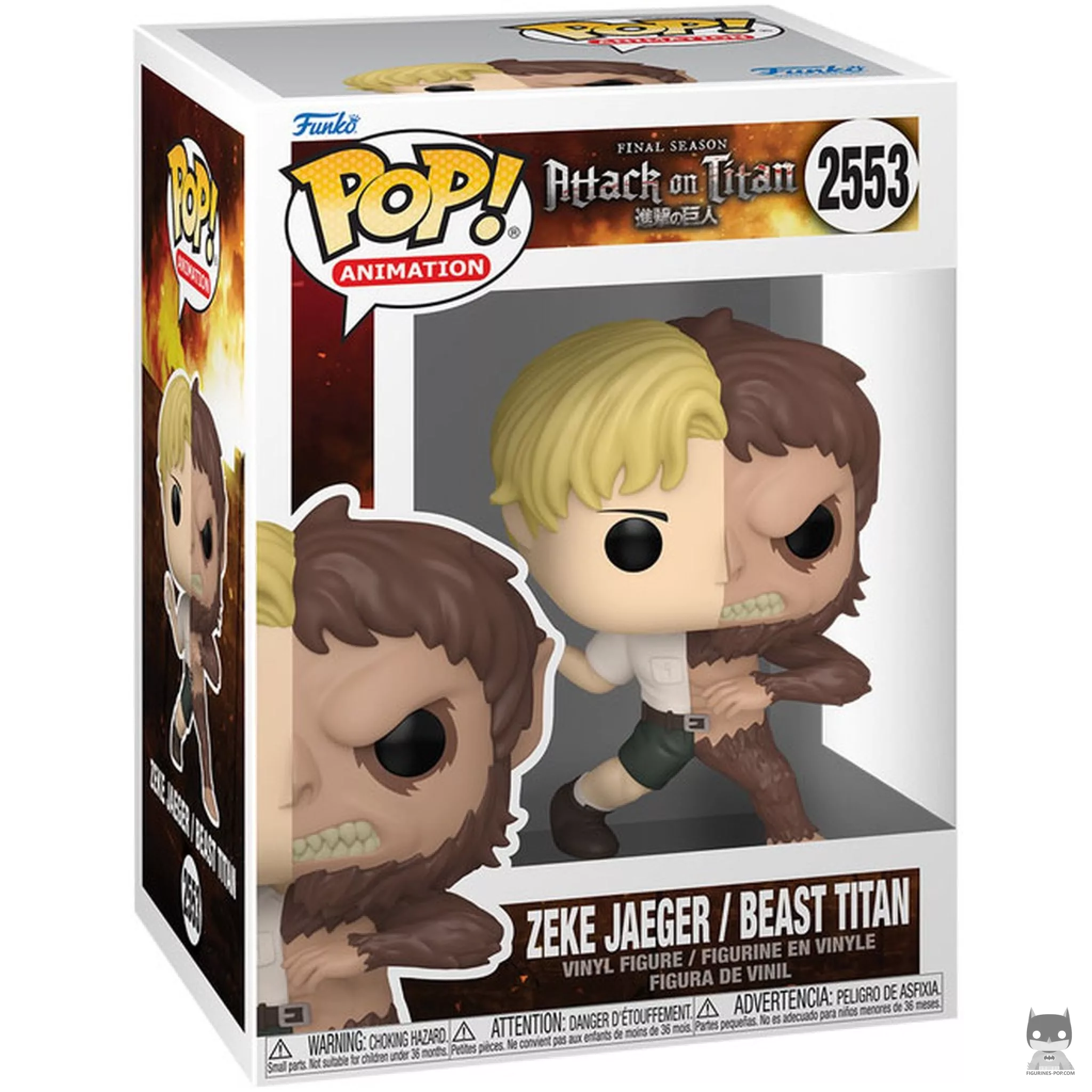 Zeke Jaeger / Beast Titan (Split) Funko Pop! figure in its box