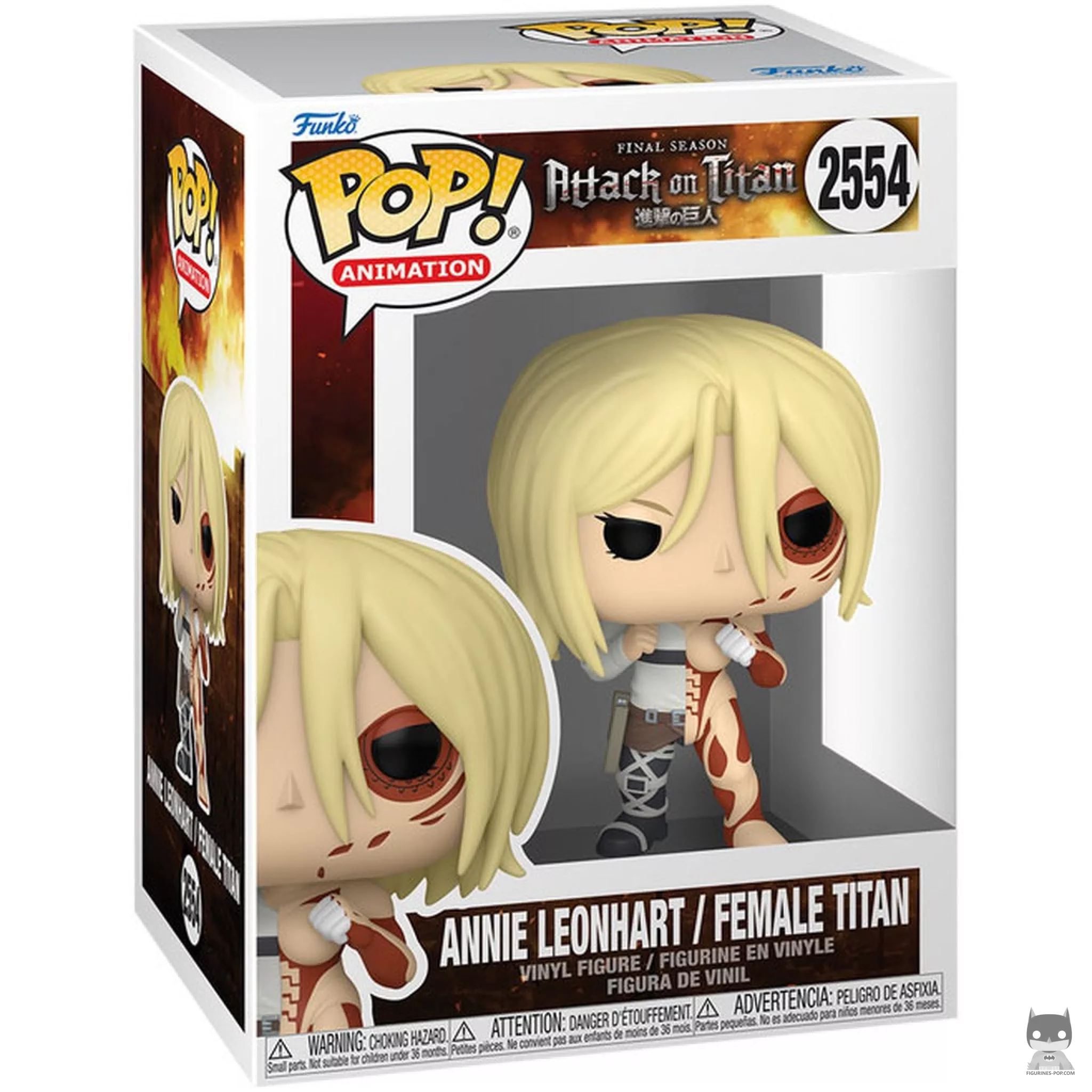 Annie Leonhart / Female Titan (Split) Funko Pop! figure in its box