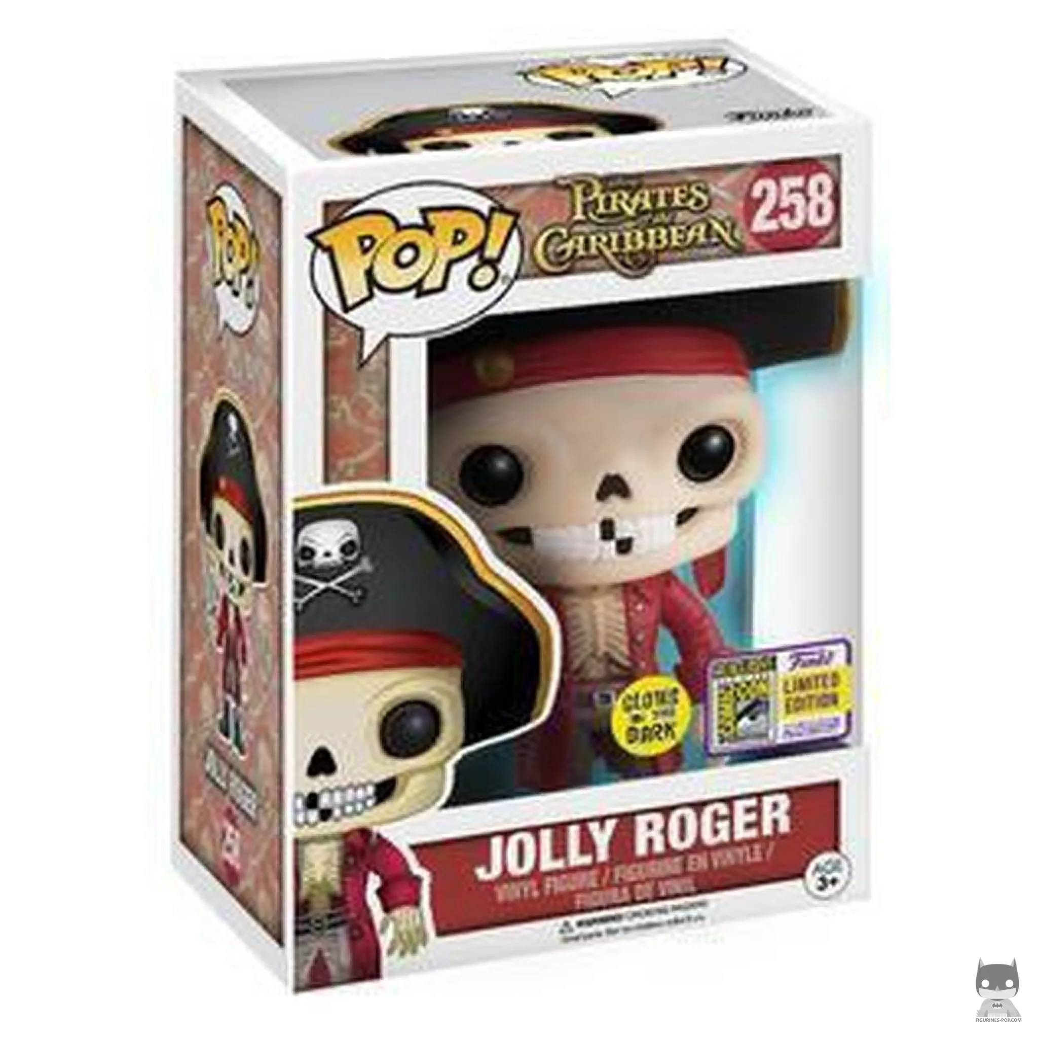 Jolly Roger from Pirates of the Caribbean Funko Pop! figure in its box