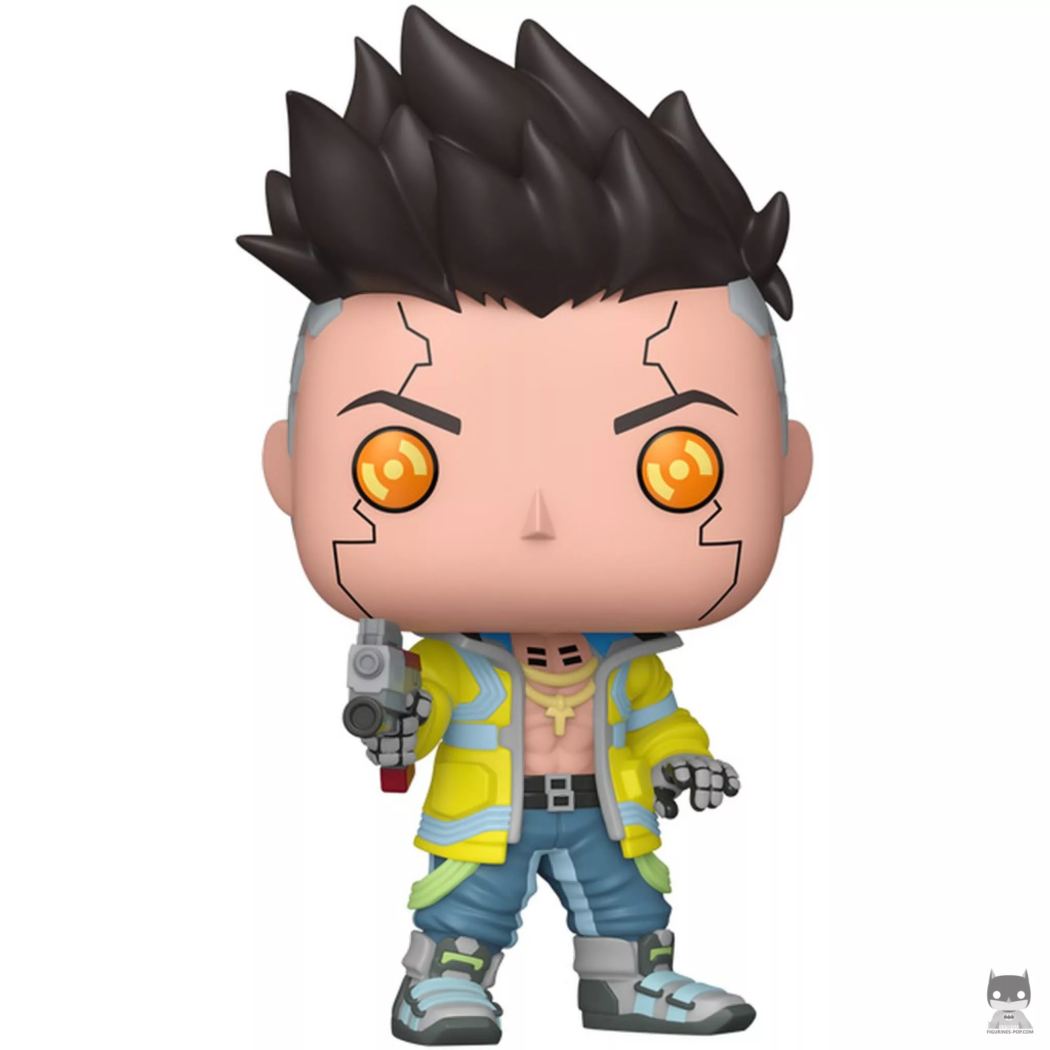 David Martinez with HJKE-11 Yukimura (Chase & Glow in the Dark) Funko Pop! figure (Cyberpunk 2077)