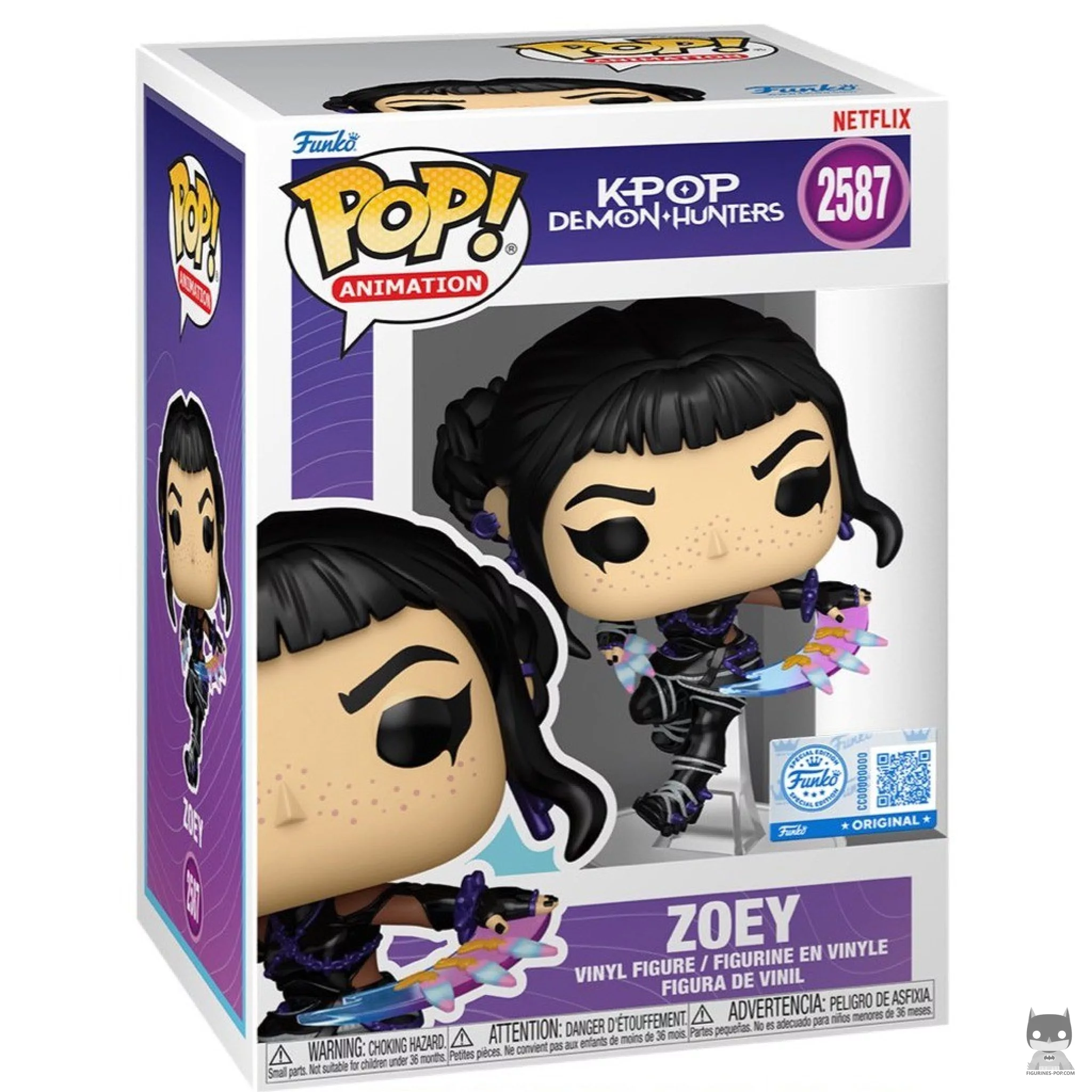 Zoey Funko Pop! figure in its box