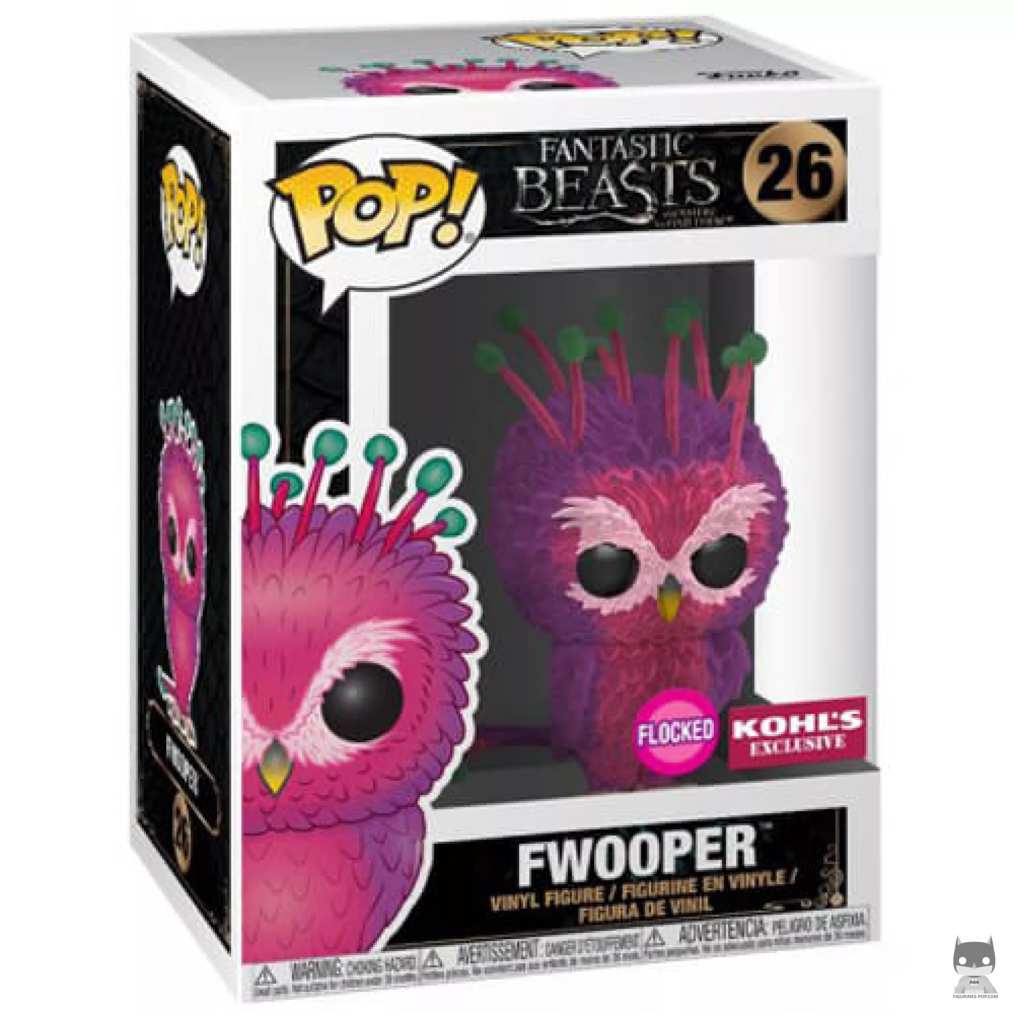 Fwooper (Flocked) Funko Pop! figure in its box