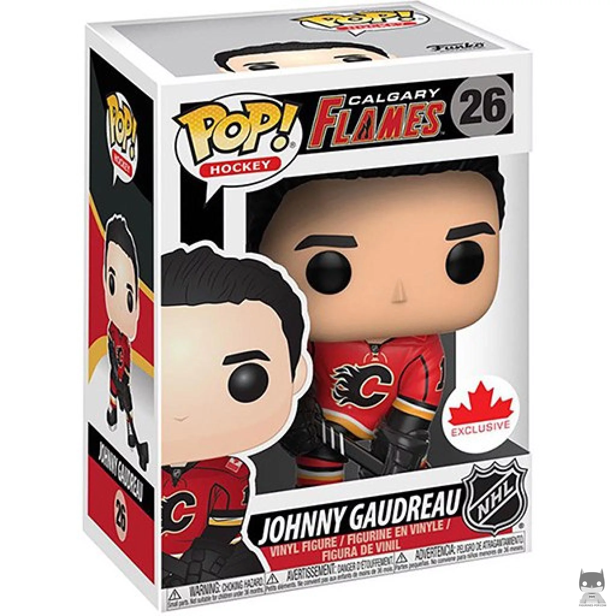 Johnny Gaudreau Funko Pop! figure in its box