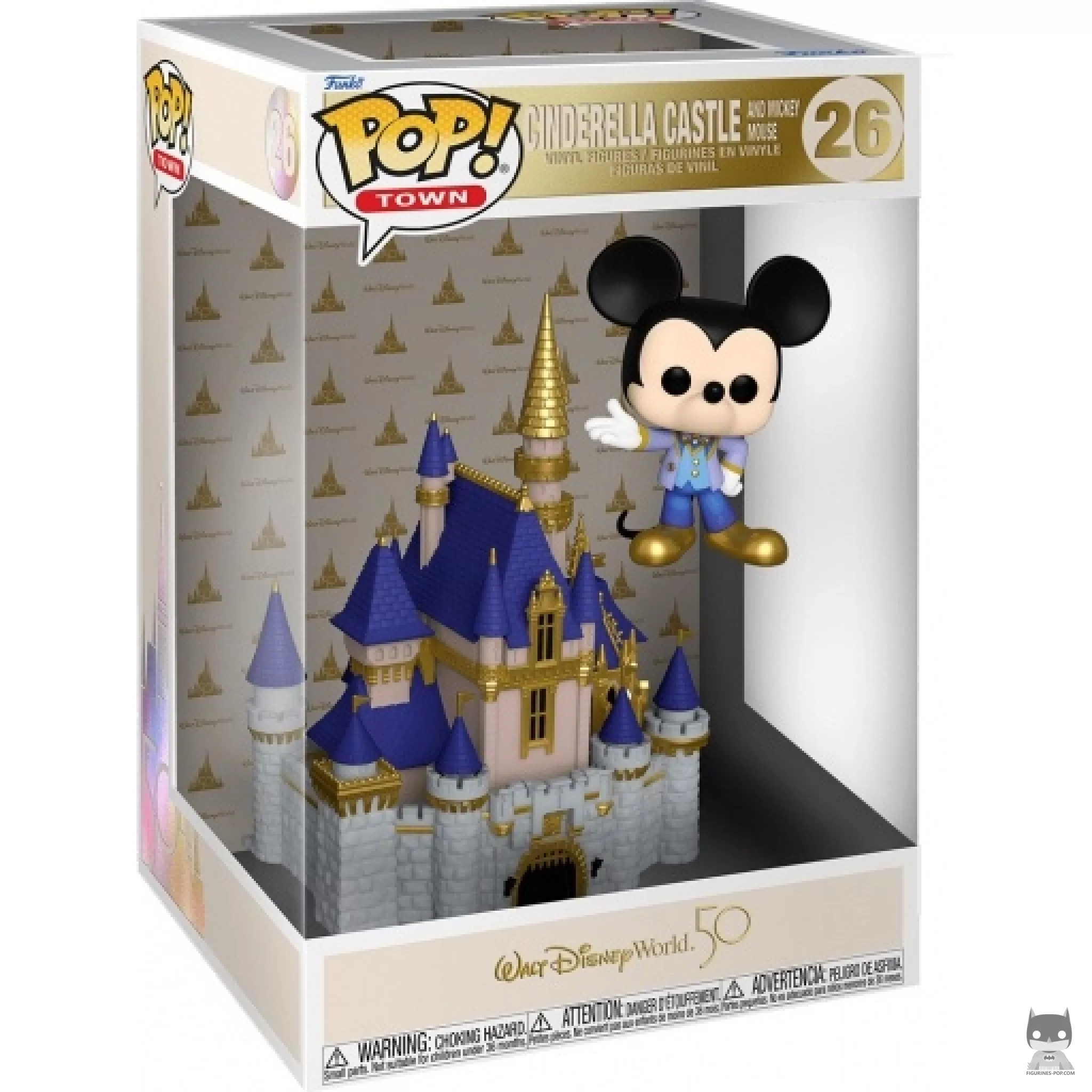 Cinderella Castle & Mickey Mouse Funko Pop! figure in its box
