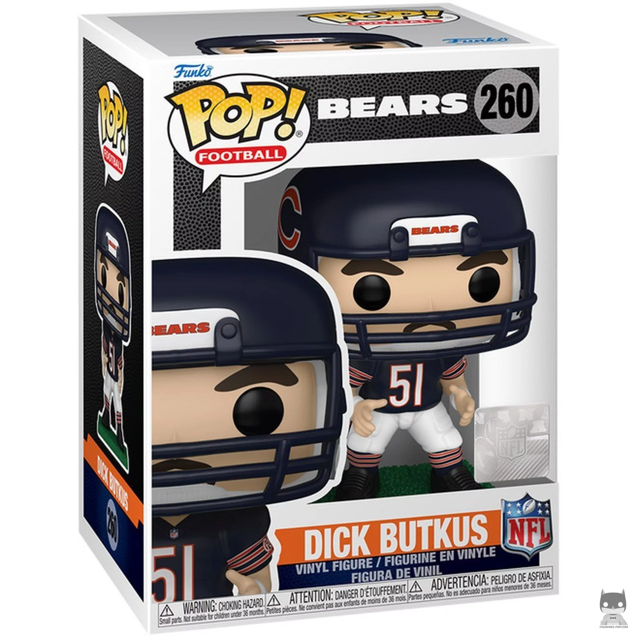 Dick Butkus Funko Pop! figure in its box