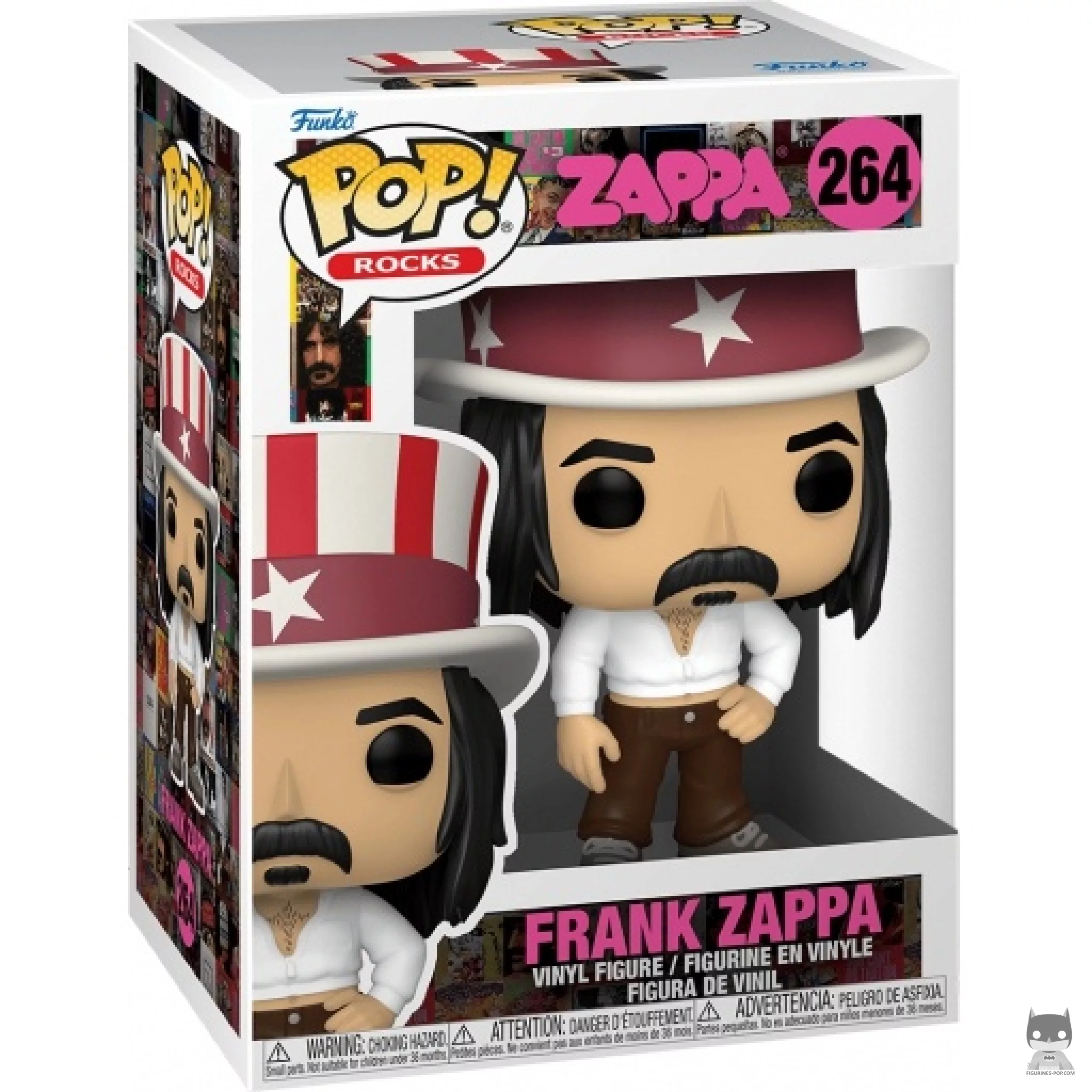 Frank Zappa Funko Pop! figure in its box