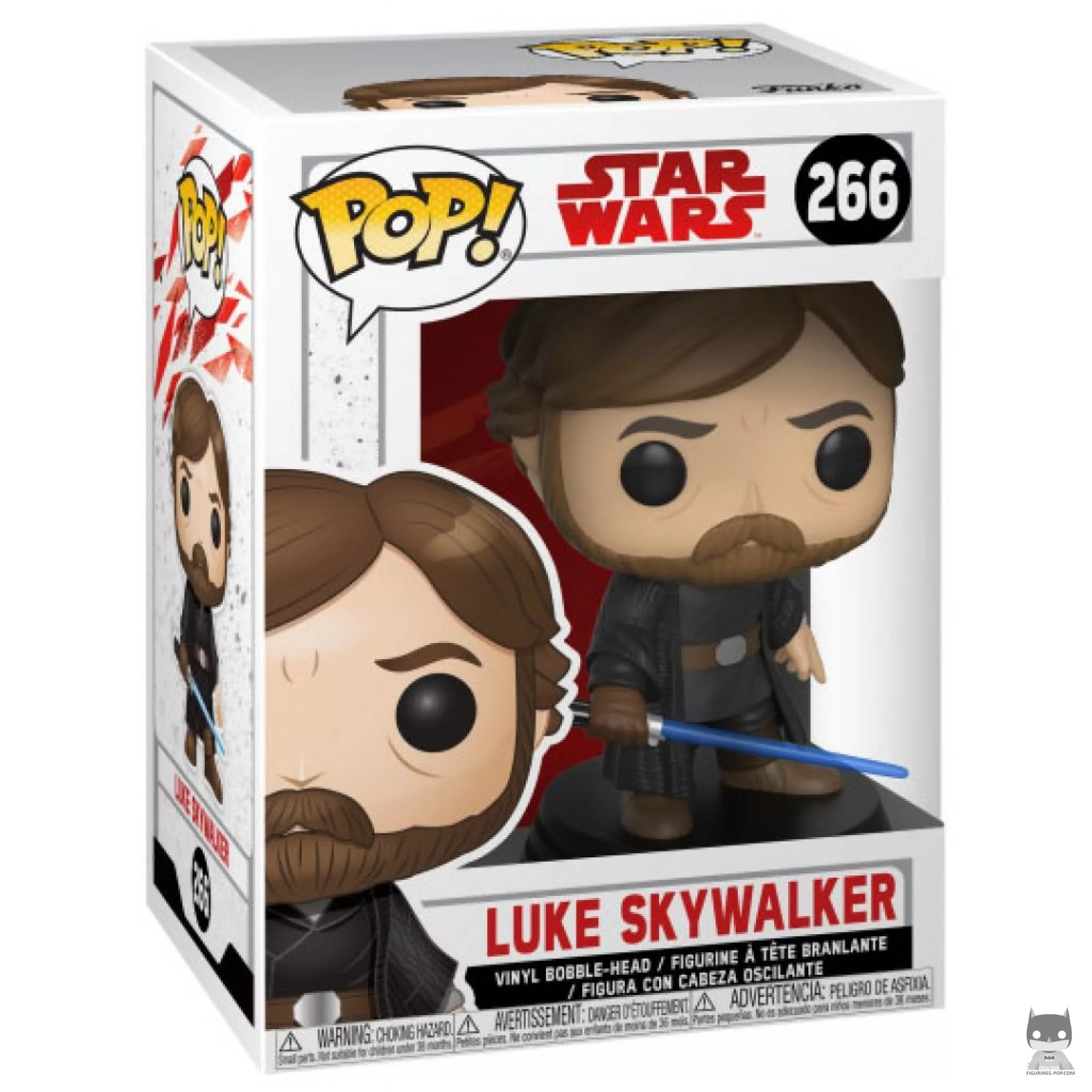 Luke Skywalker Funko Pop! figure in its box