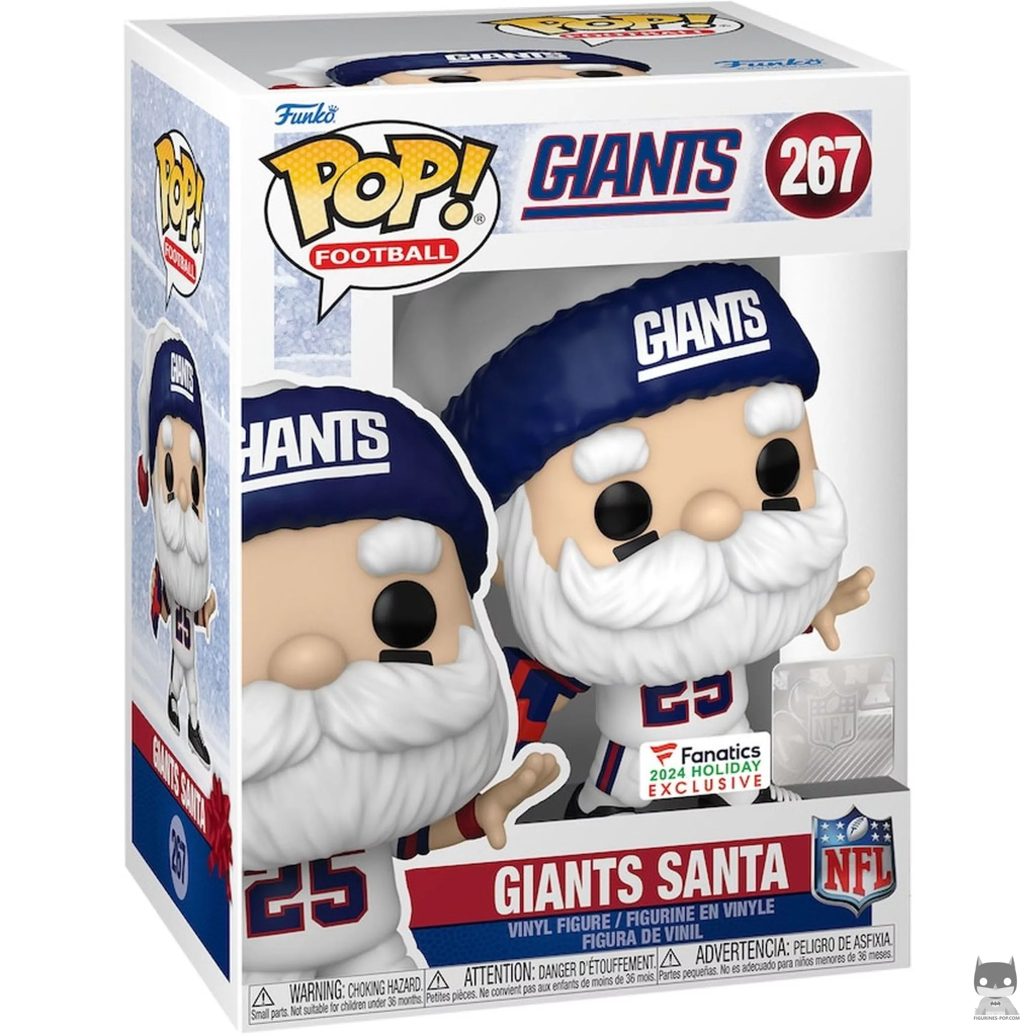 Giants Santa Funko Pop! figure in its box