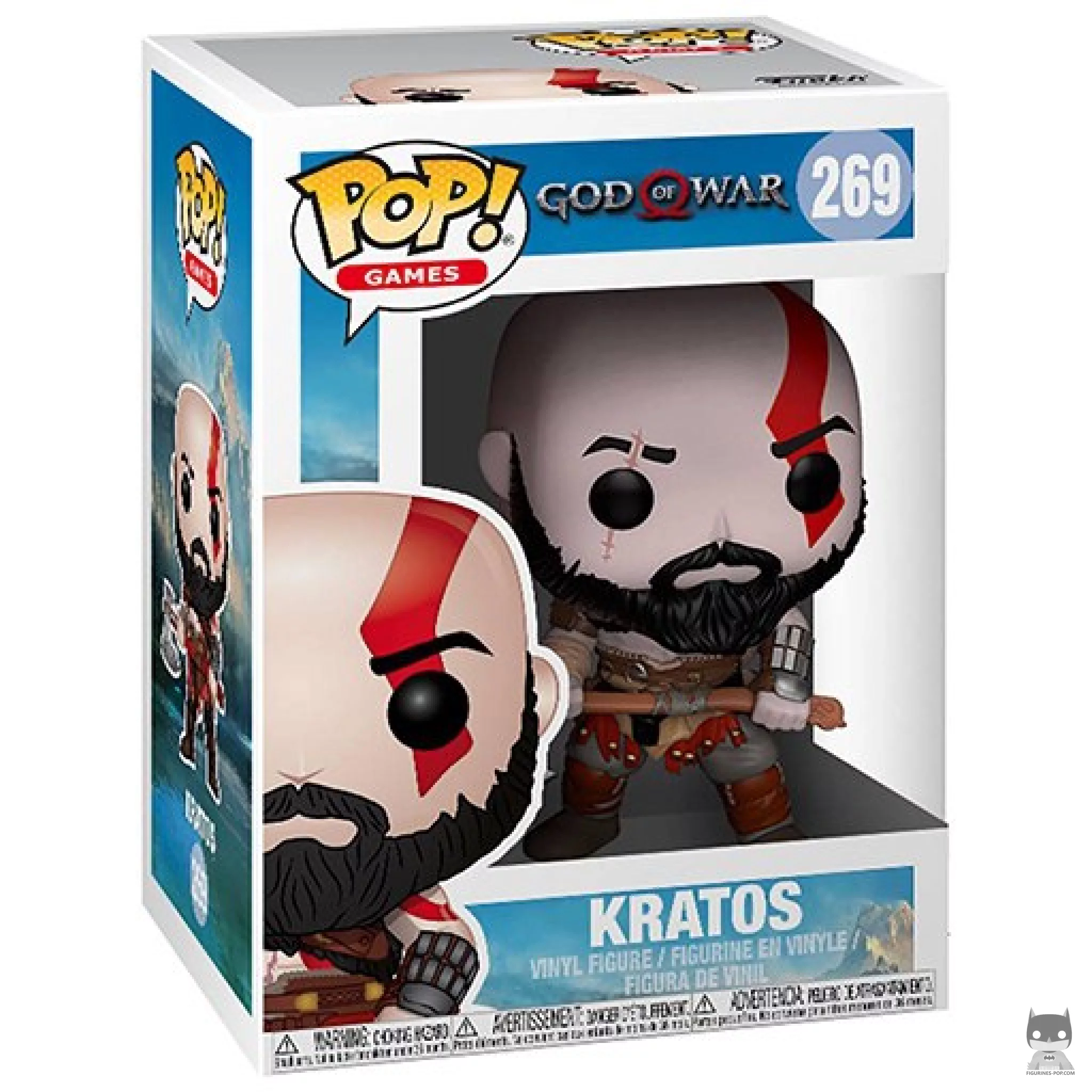 Kratos Funko Pop! figure in its box