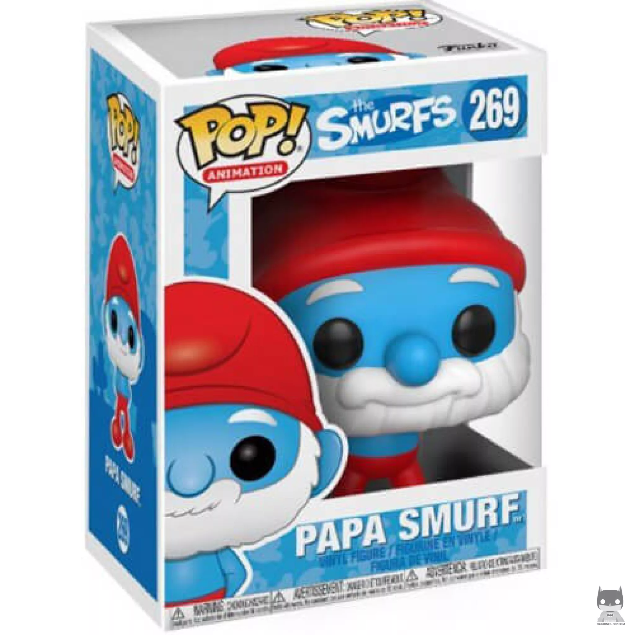 Papa Smurf Funko Pop! figure in its box