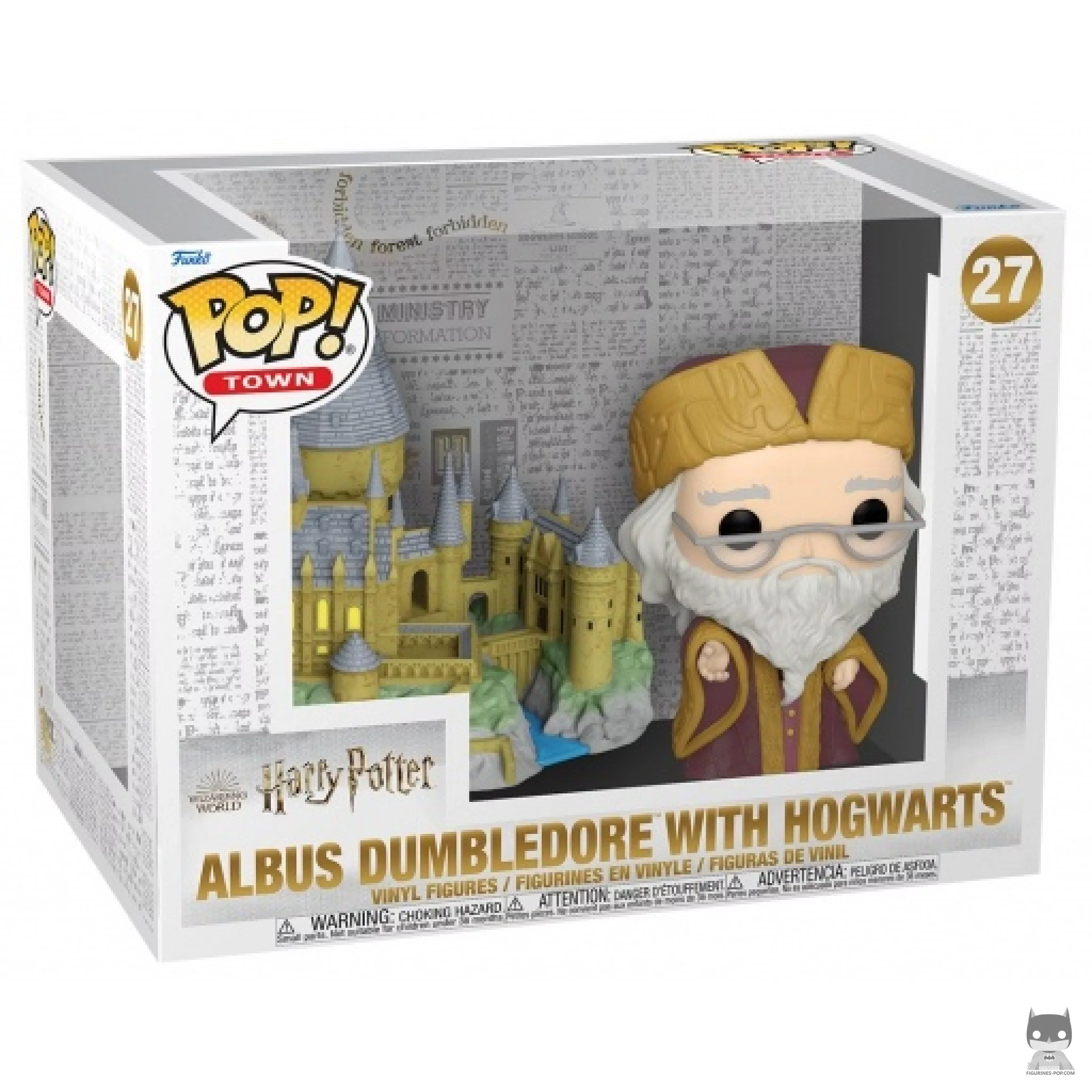 Dumbledore with Hogwarts Funko Pop! figure in its box