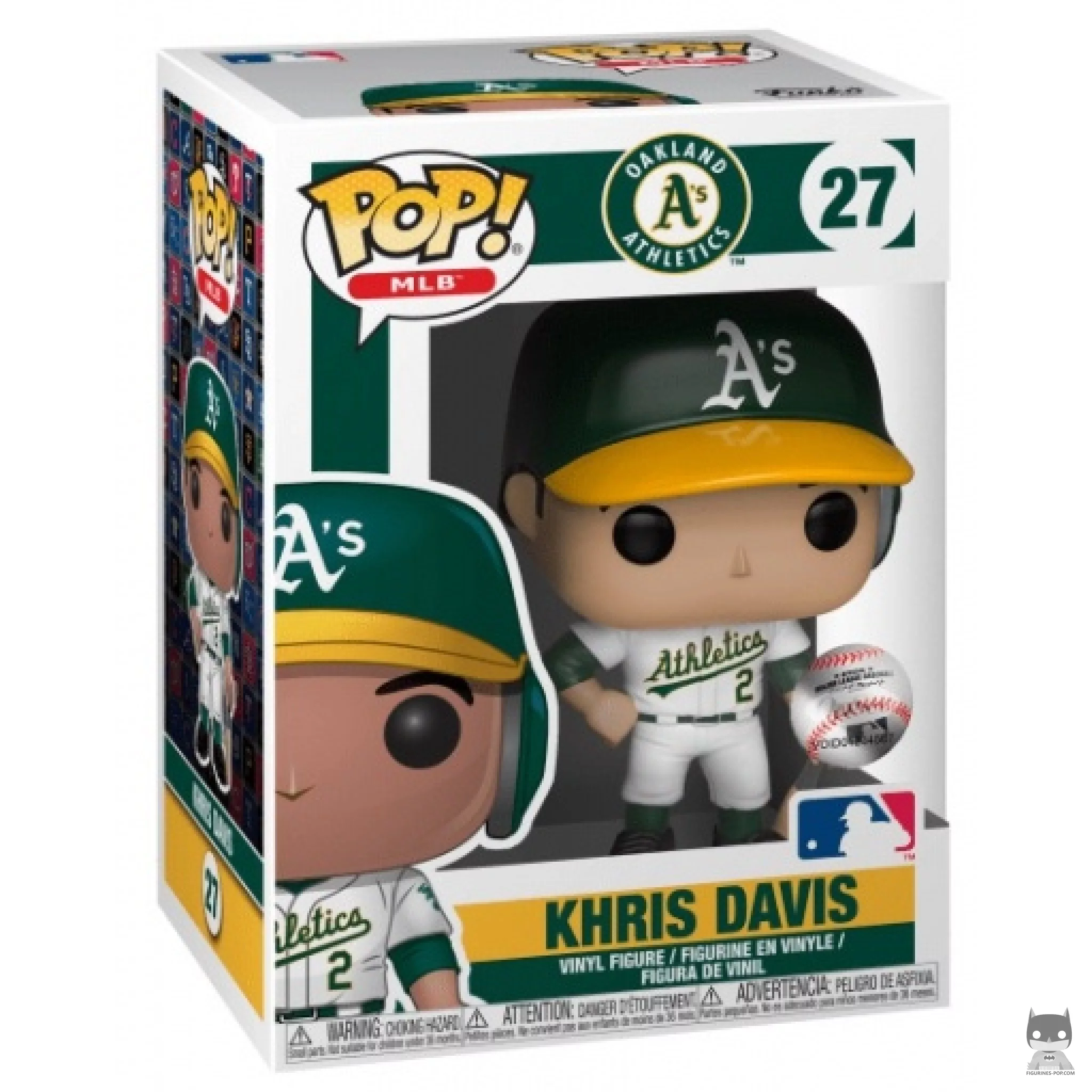 Khris Davis Funko Pop! figure in its box