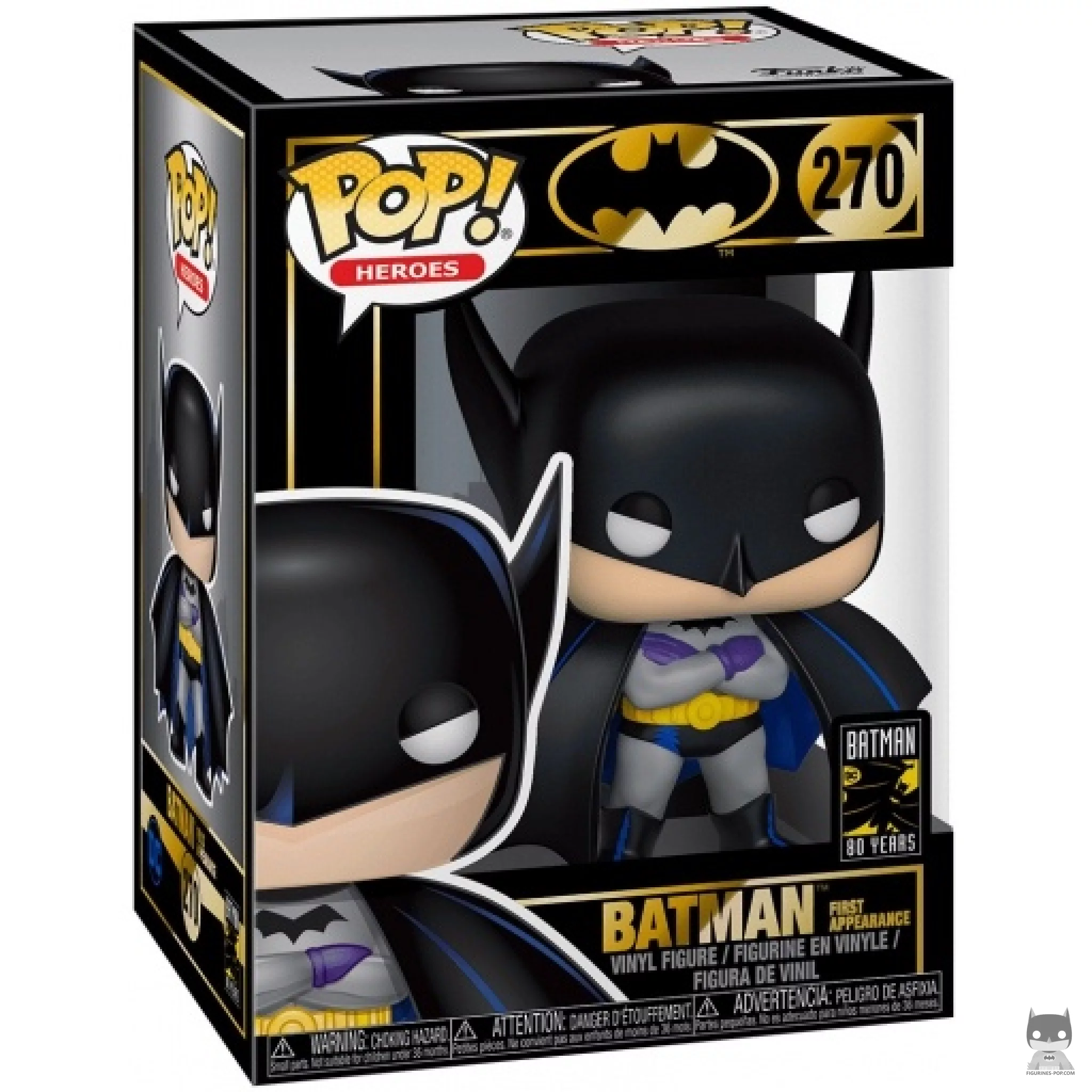 Batman First Appearance Funko Pop! figure in its box
