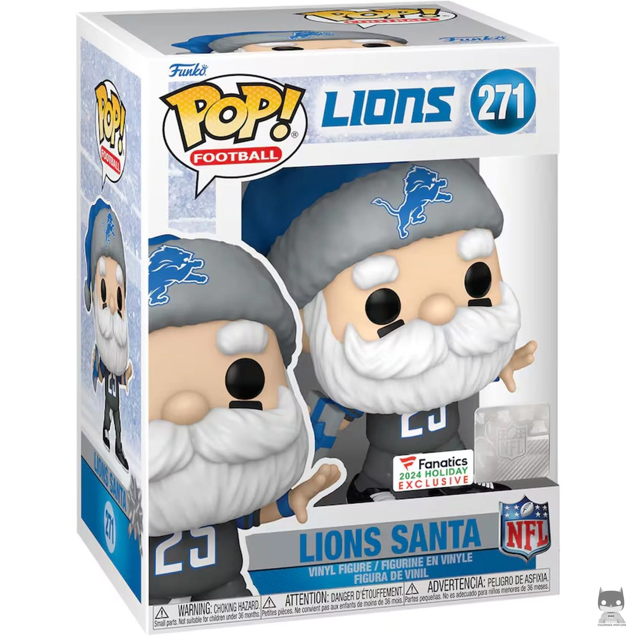 Lions Santa Funko Pop! figure in its box