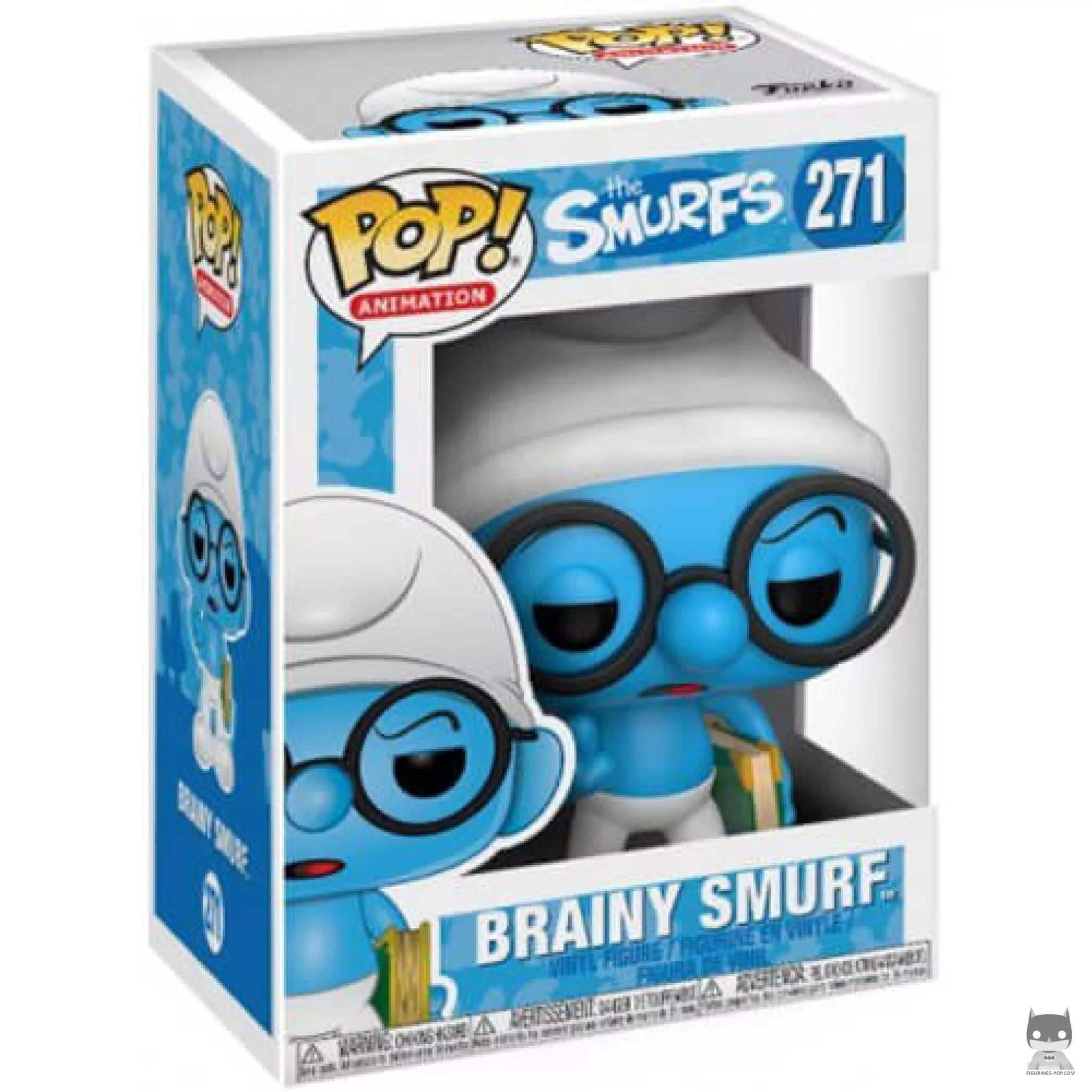 Brainy Smurf Funko Pop! figure in its box