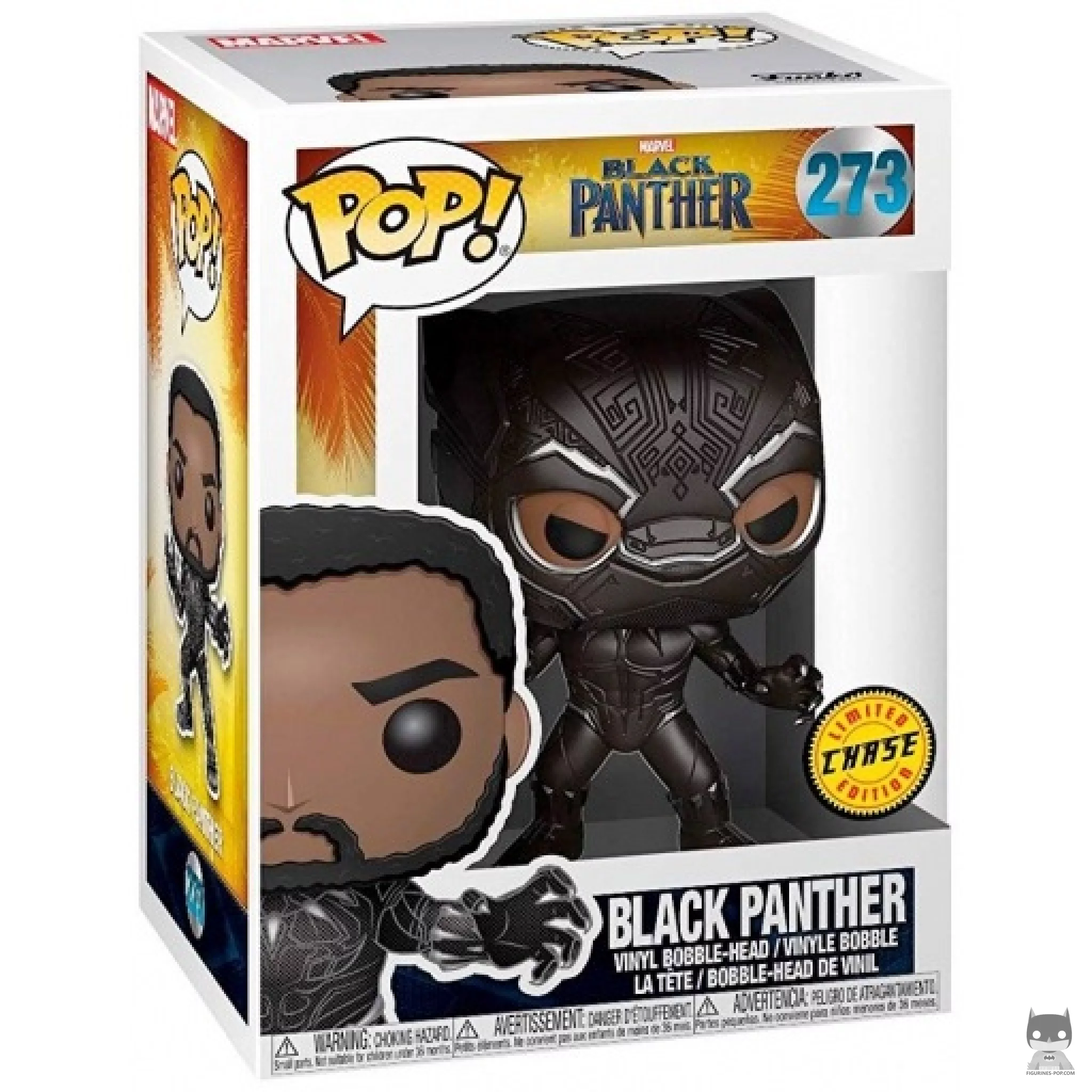 Black Panther (Masked) (Chase) Funko Pop! figure in its box