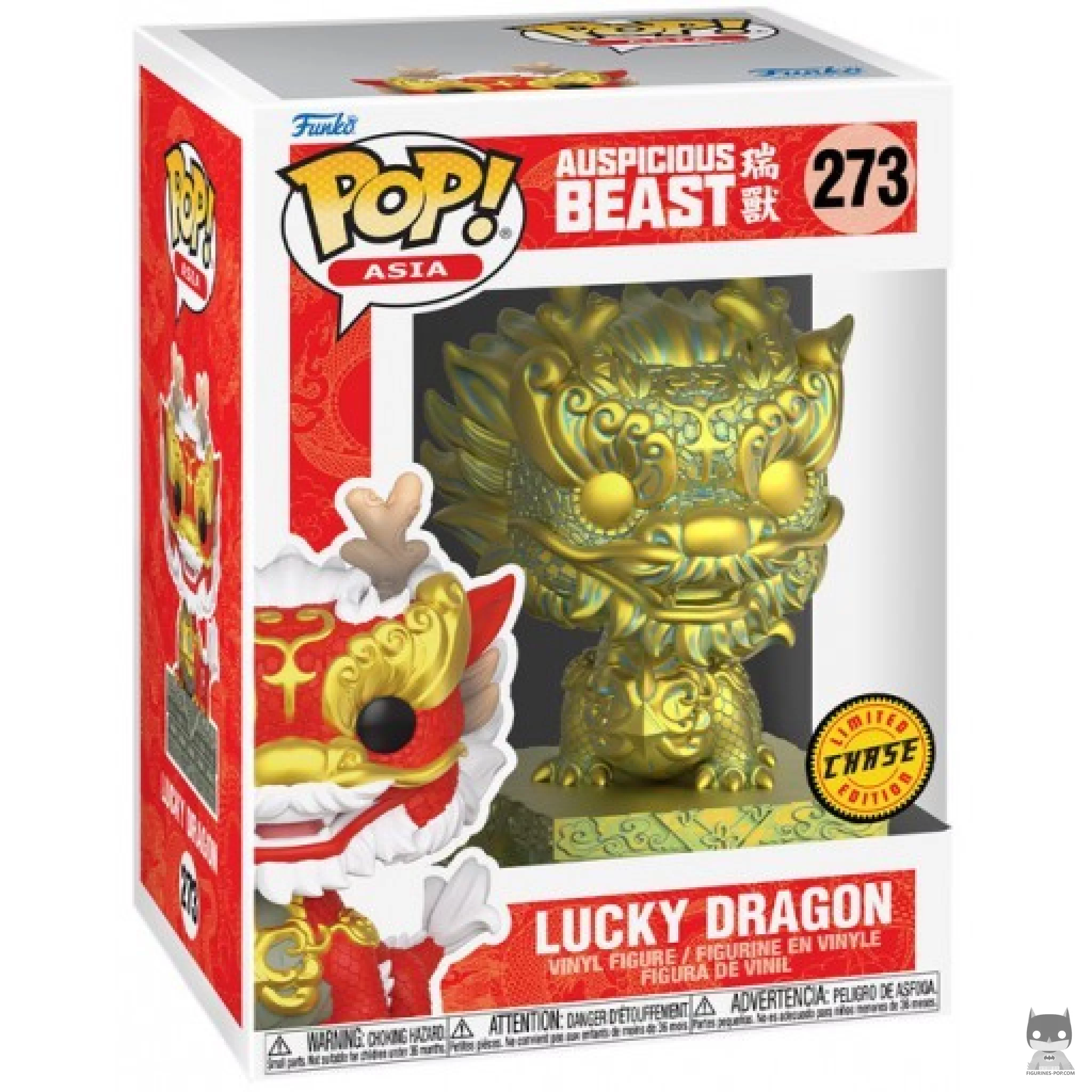 Lucky Dragon (Chase) Funko Pop! figure in its box