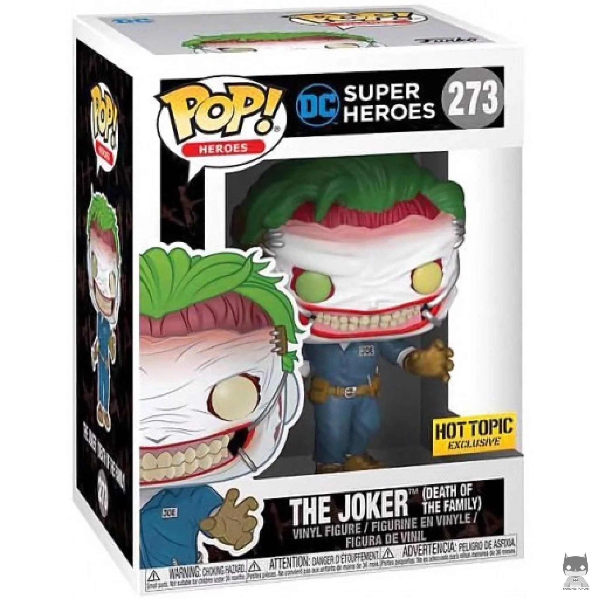 The Joker (Death of the Family) Funko Pop! figure in its box