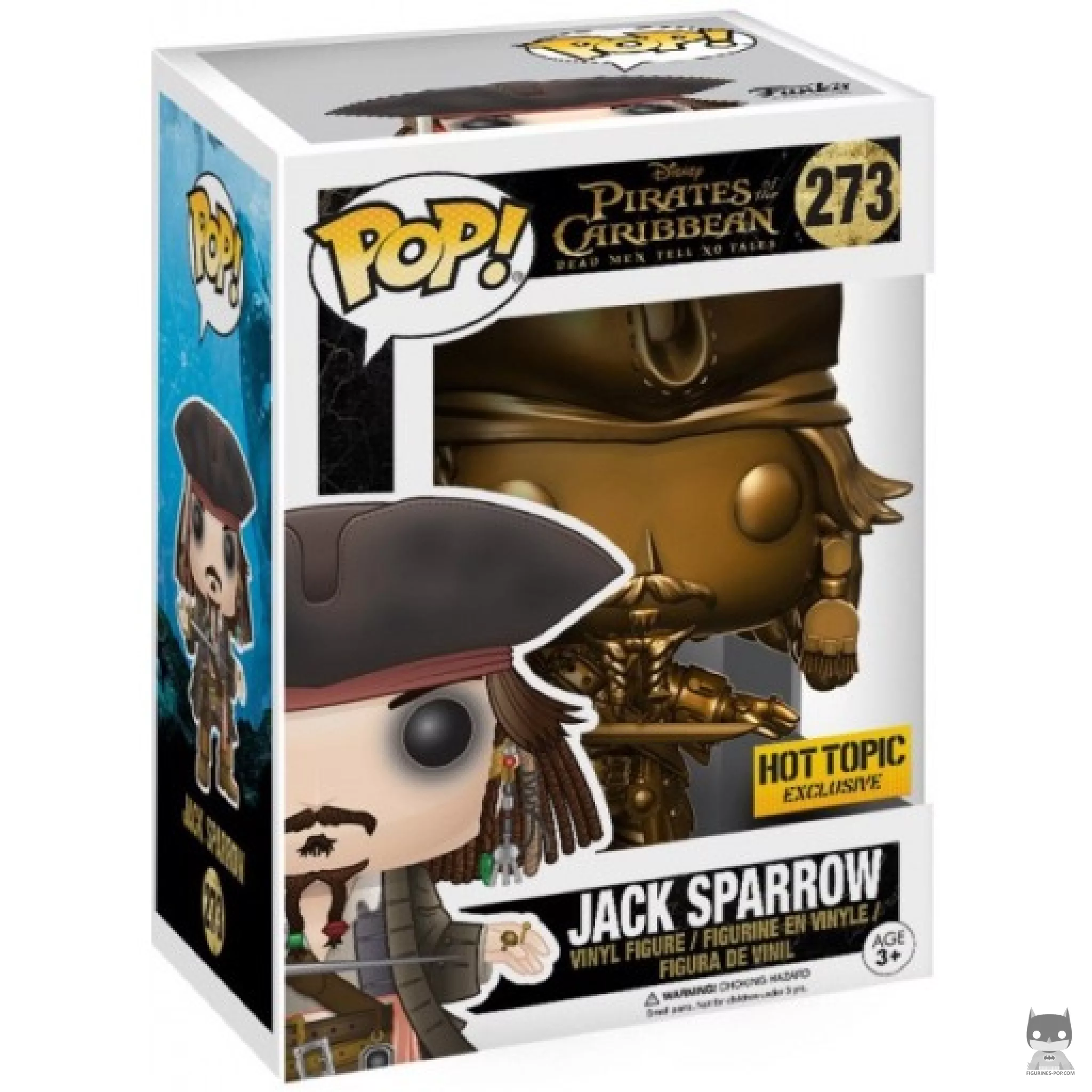 Captain Jack Sparrow (Gold) Funko Pop! figure in its box